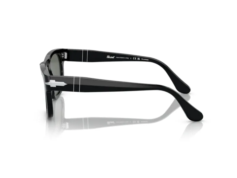 Persol PO3269S 95/58 Occhiali da sole Acetato Nero Verde Squadrata Polarizzata - immagine 4