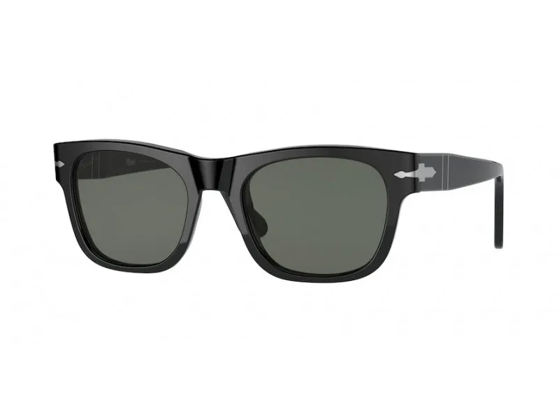 Persol PO3269S 95/58 Occhiali da sole Plastica Nero Verde Squadrata Polarizzata - immagine 1
