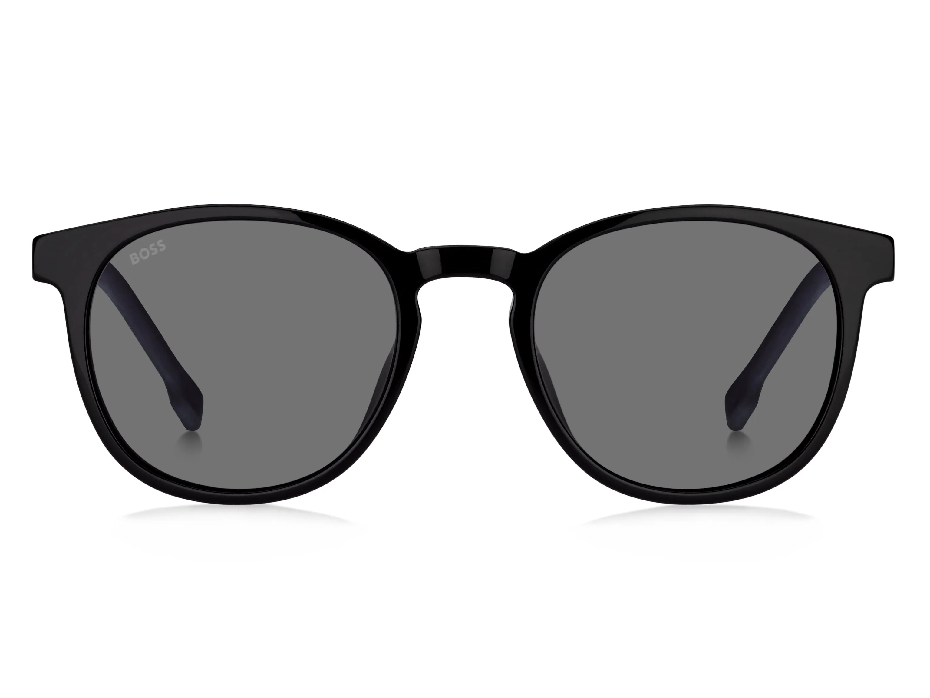 Hugo Boss BOSS 0922/S 807/IR Occhiali da sole Acetato Nero Grigio Rotonda - immagine 2
