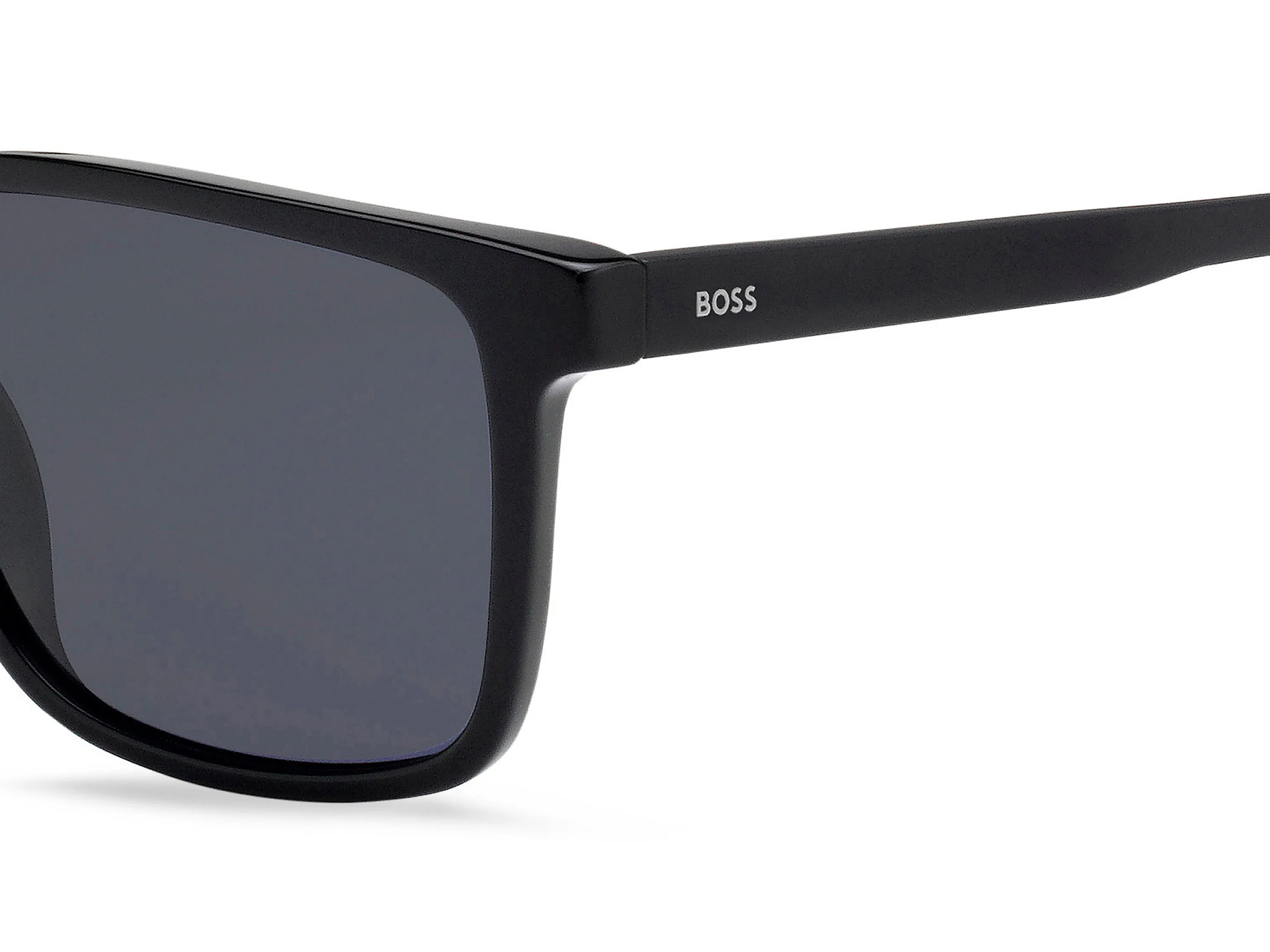 Hugo Boss BOSS 0921/S 807/IR Occhiali da sole Acetato Nero Grigio Squadrata - immagine 3