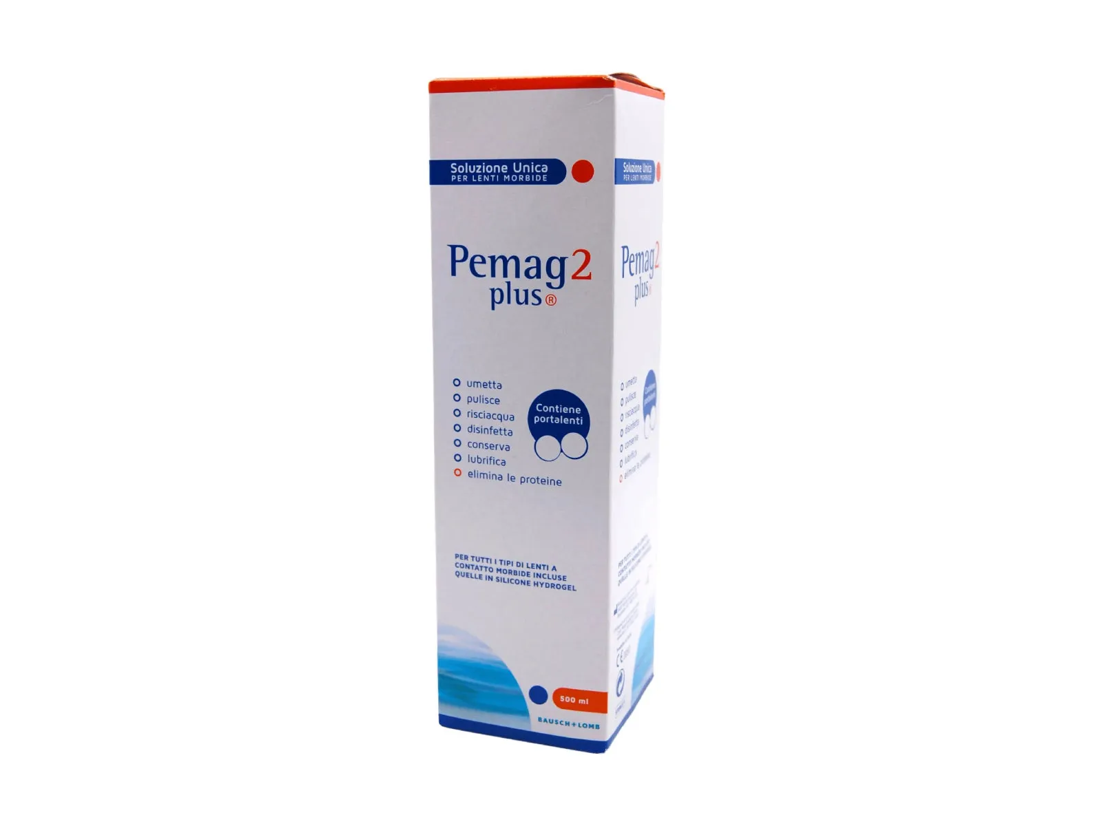 Bausch and Lomb Pemag 2 Plus Soluzione Unica 500 ML Liquidi - immagine 1