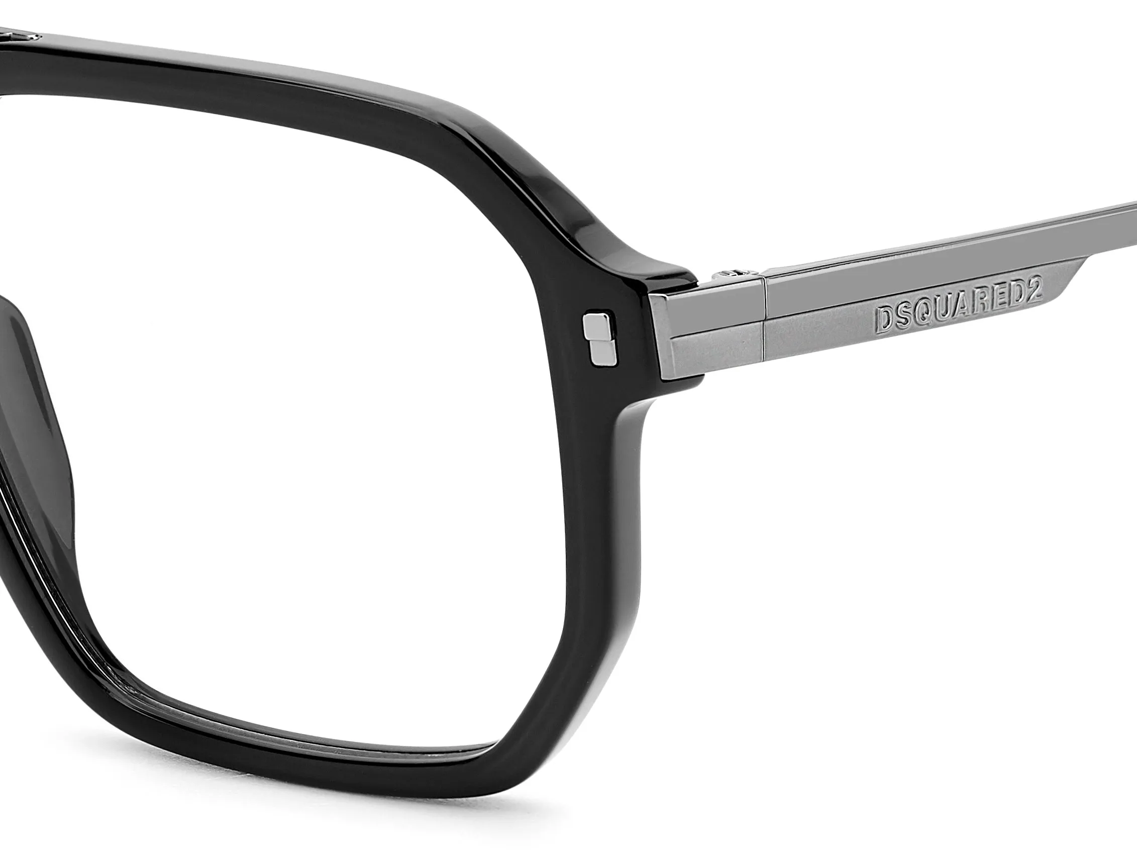 Dsquared2 D2 0123 ANS Montature da vista Acetato Nero Squadrata - immagine 3