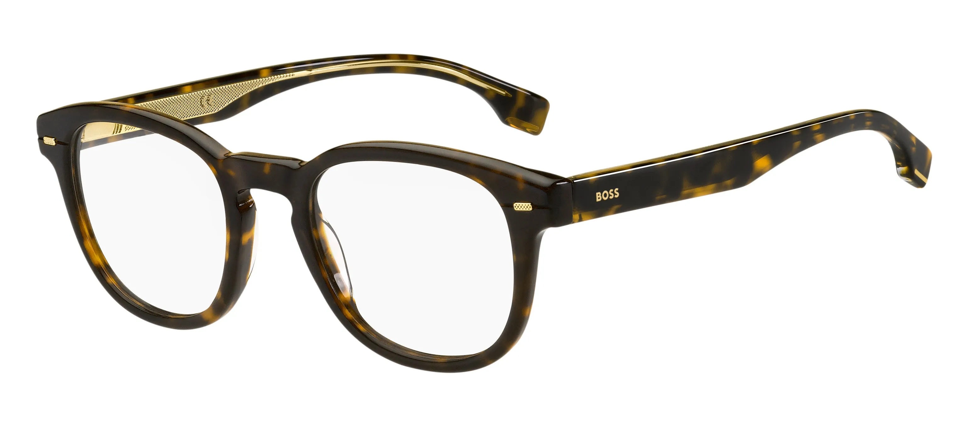 Hugo Boss BOSS 1384 086 Montature da vista Acetato Havana Squadrata - immagine 1