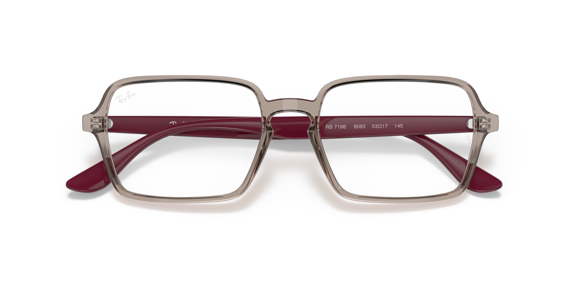 Ray - Ban RX7198 8083 Montature da vista Plastica Grigio Squadrata - immagine 2