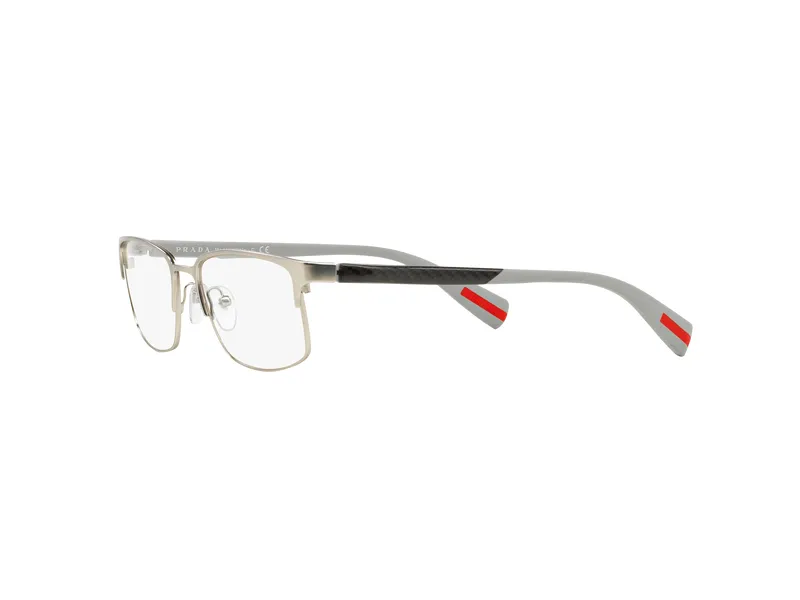 Prada Linea Rossa PS 50FV NETEX TIH1O1 Montature da vista outlet Metallo Grigio Squadrata - immagine 3