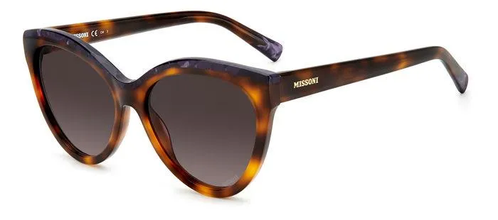 Missoni MIS 0088/S AY0/3X Occhiali da sole Acetato Havana viola Viola Cat Eye Normale Sfumato - immagine 1