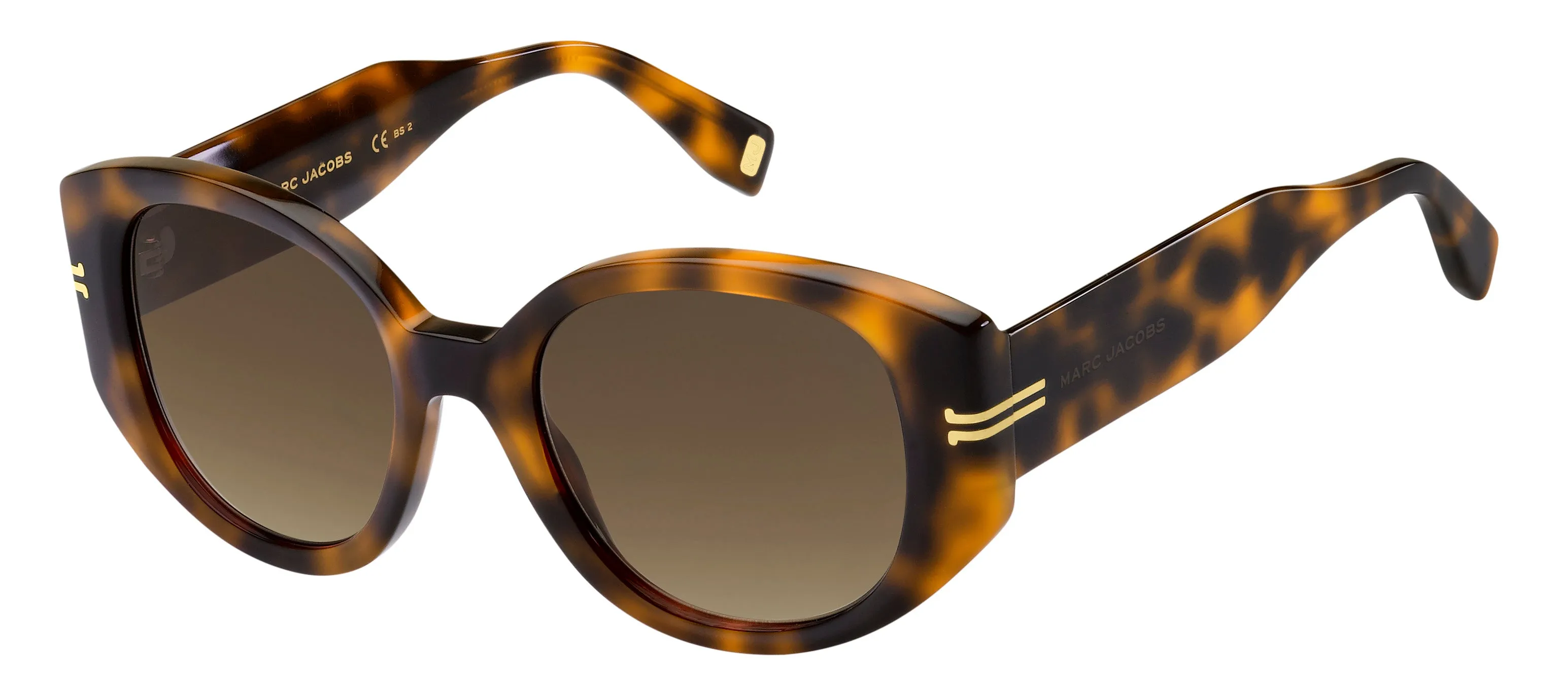 Marc Jacobs MJ 1052/S 05L/HA Occhiali da sole Acetato Havana Marrone Rotonda Normale Sfumato - immagine 1