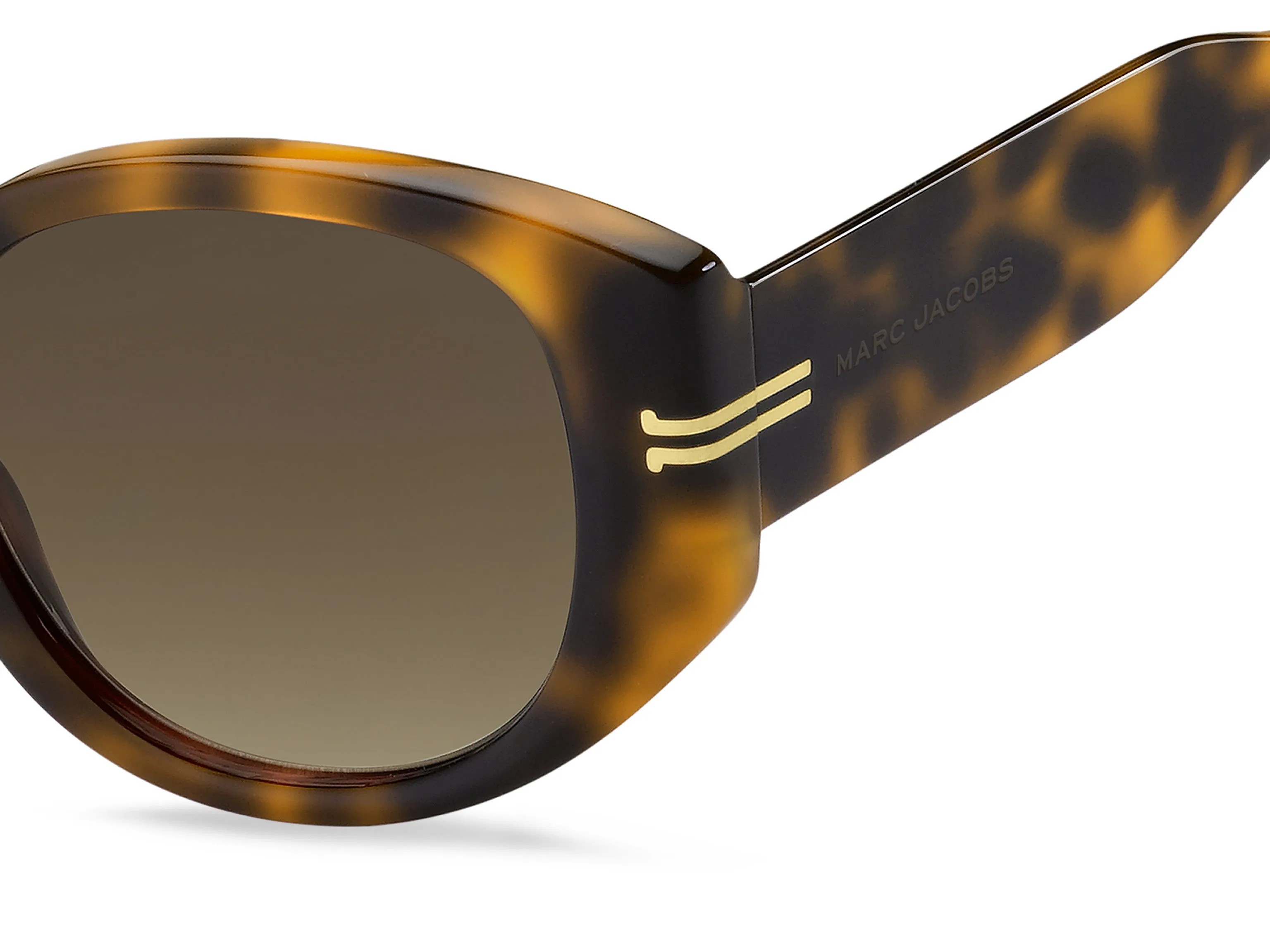 Marc Jacobs MJ 1052/S 05L/HA Occhiali da sole Acetato Havana Marrone Rotonda Normale Sfumato - immagine 3