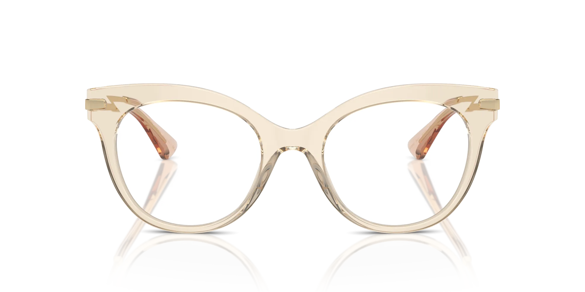 Dolce & Gabbana DG3392 3432 Montature da vista Acetato Marrone Trasparente Farfalla Normale - immagine 3