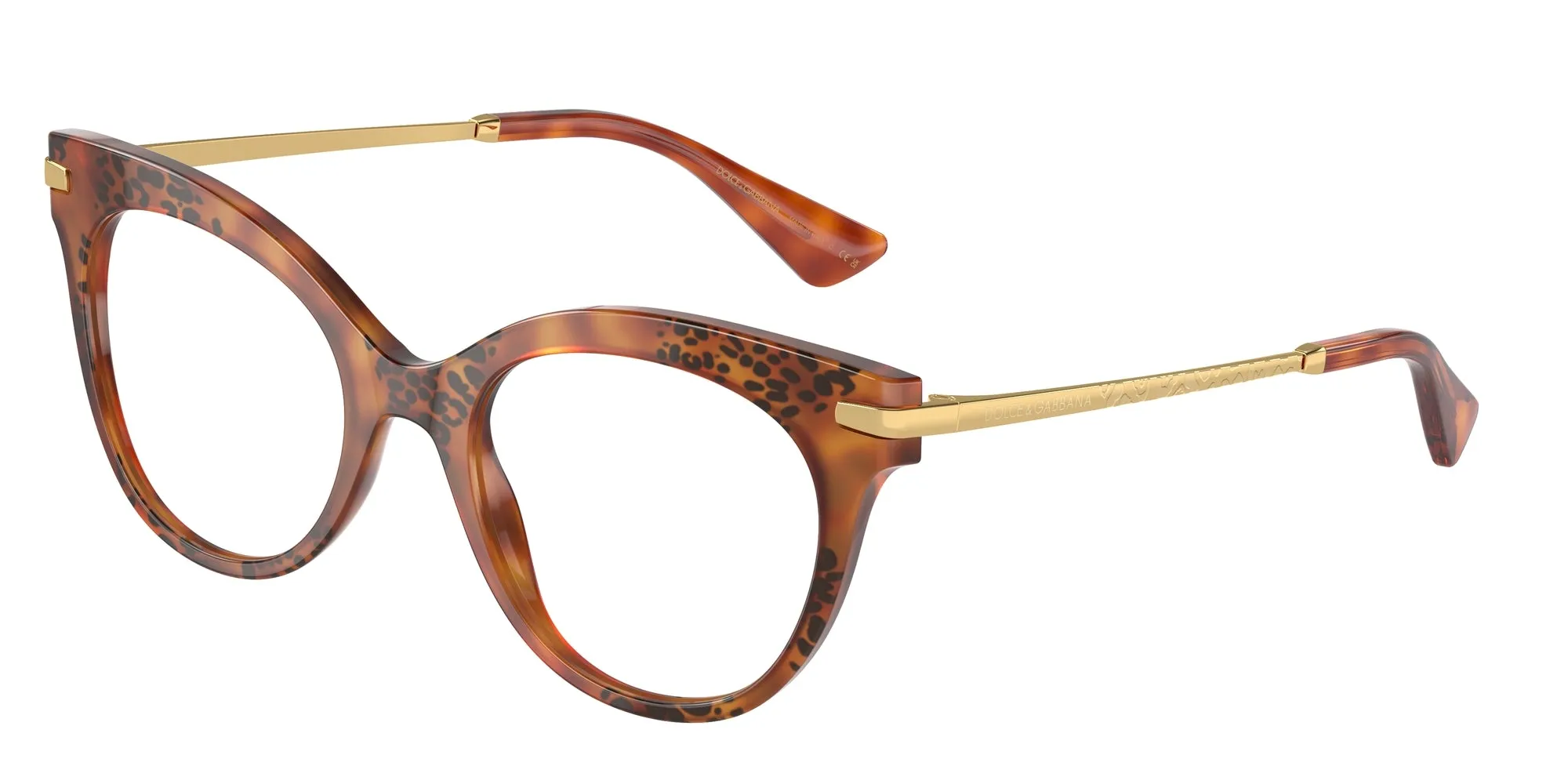 Dolce & Gabbana DG3392 3380 Montature da vista Acetato Tartaruga Trasparente Farfalla Normale - immagine 1