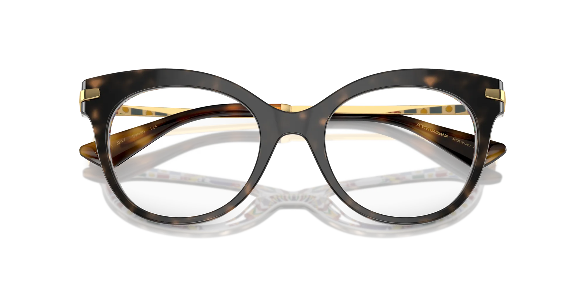 Dolce & Gabbana DG3392 3217 Montature da vista Acetato Tartaruga Farfalla Normale - immagine 2