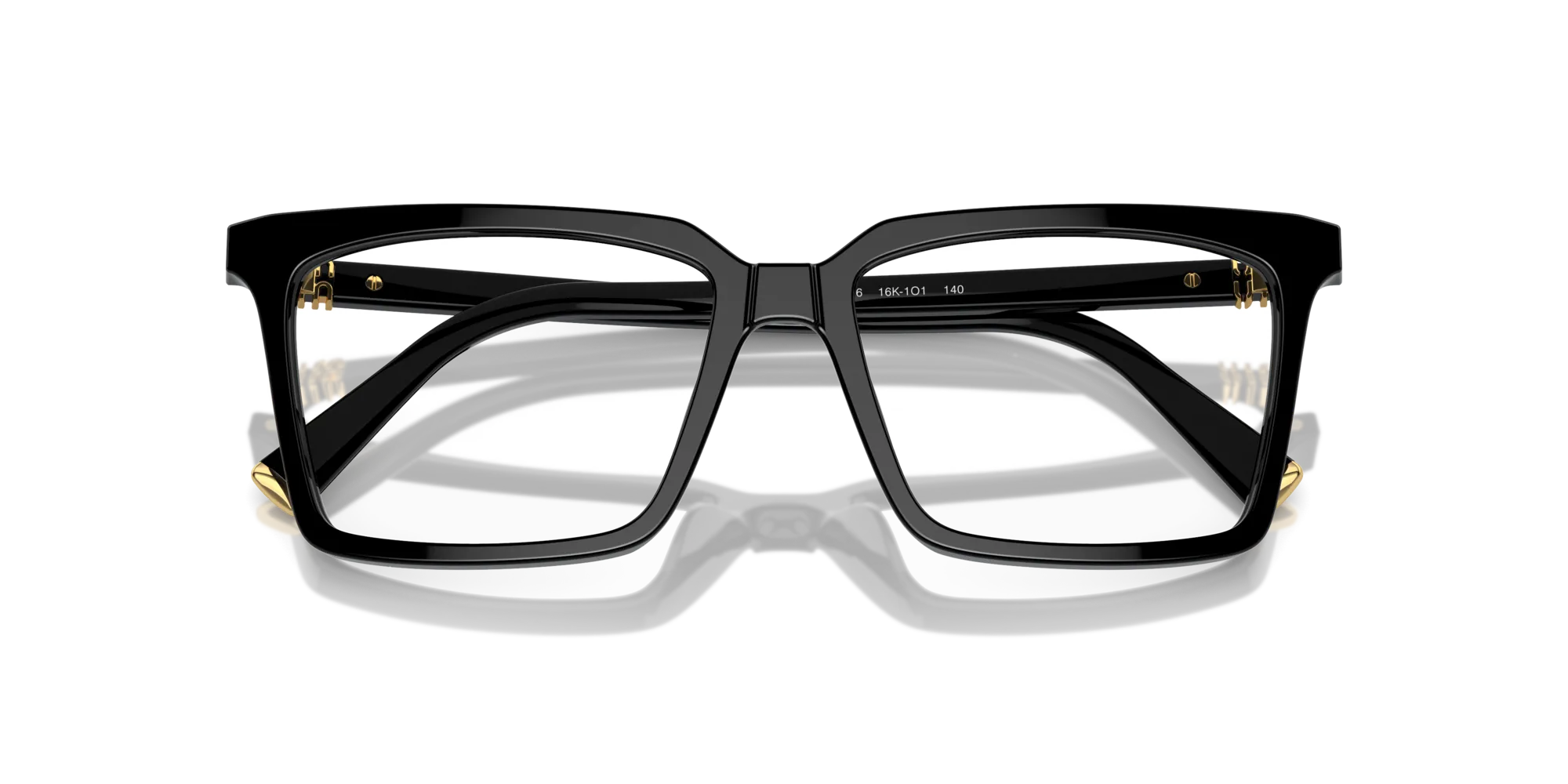 Miu Miu MU 08XV 16K1O1 Montature da vista Acetato Nero Trasparente Squadrata Normale - immagine 2