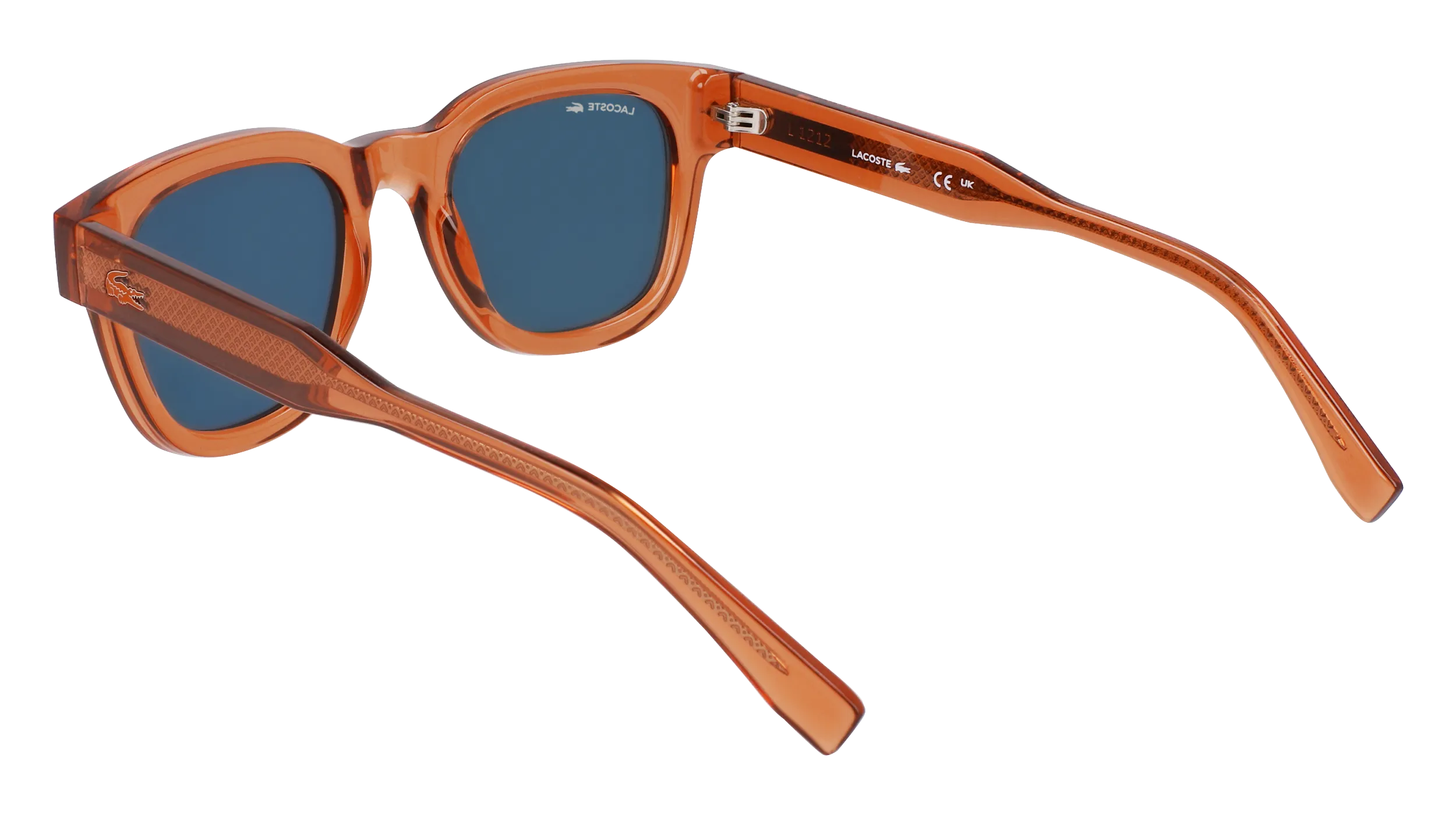 Lacoste L6023S 204 Occhiali da sole Bio-iniettato Marrone Blu Rotonda Normale - immagine 3