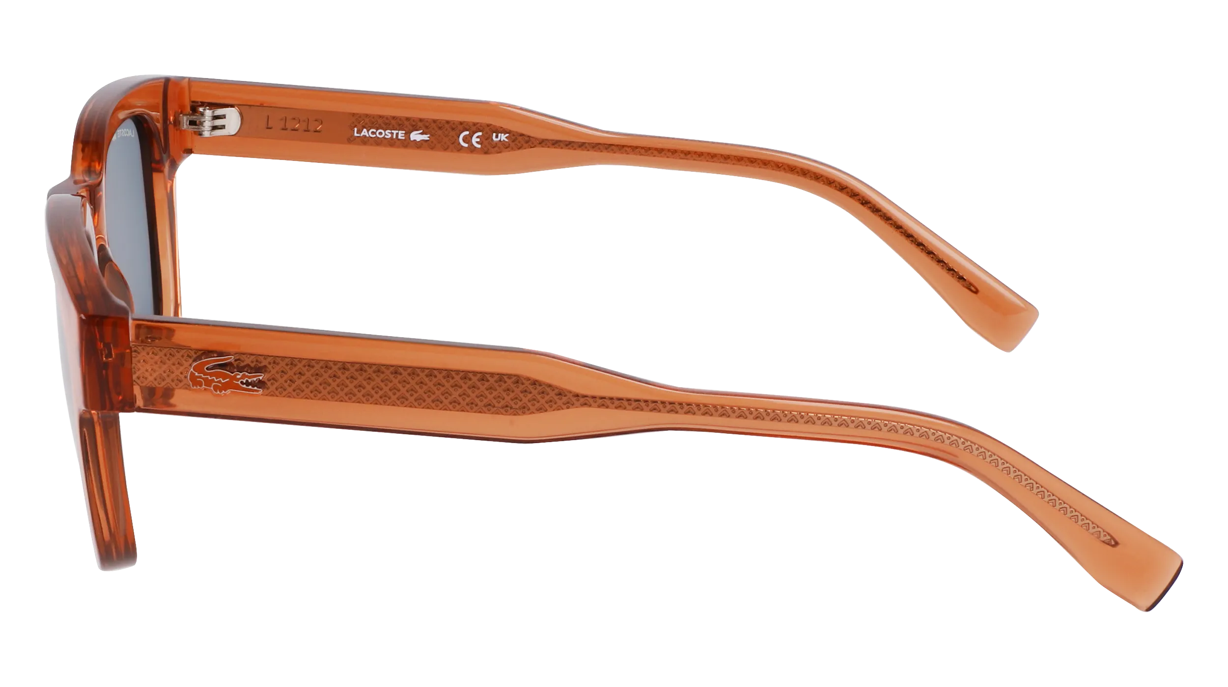 Lacoste L6023S 204 Occhiali da sole Bio-iniettato Marrone Blu Rotonda Normale - immagine 4