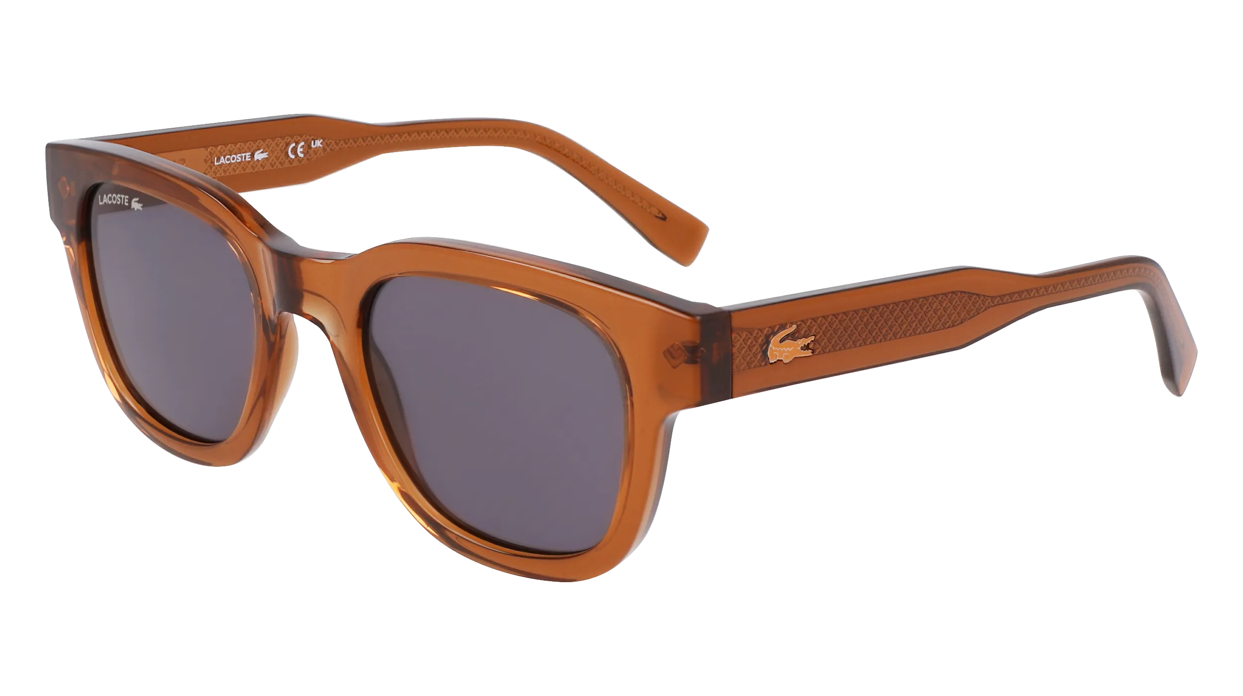 Lacoste L6023S 210 Occhiali da sole Bio-iniettato Marrone Grigio Rotonda Normale - immagine 1