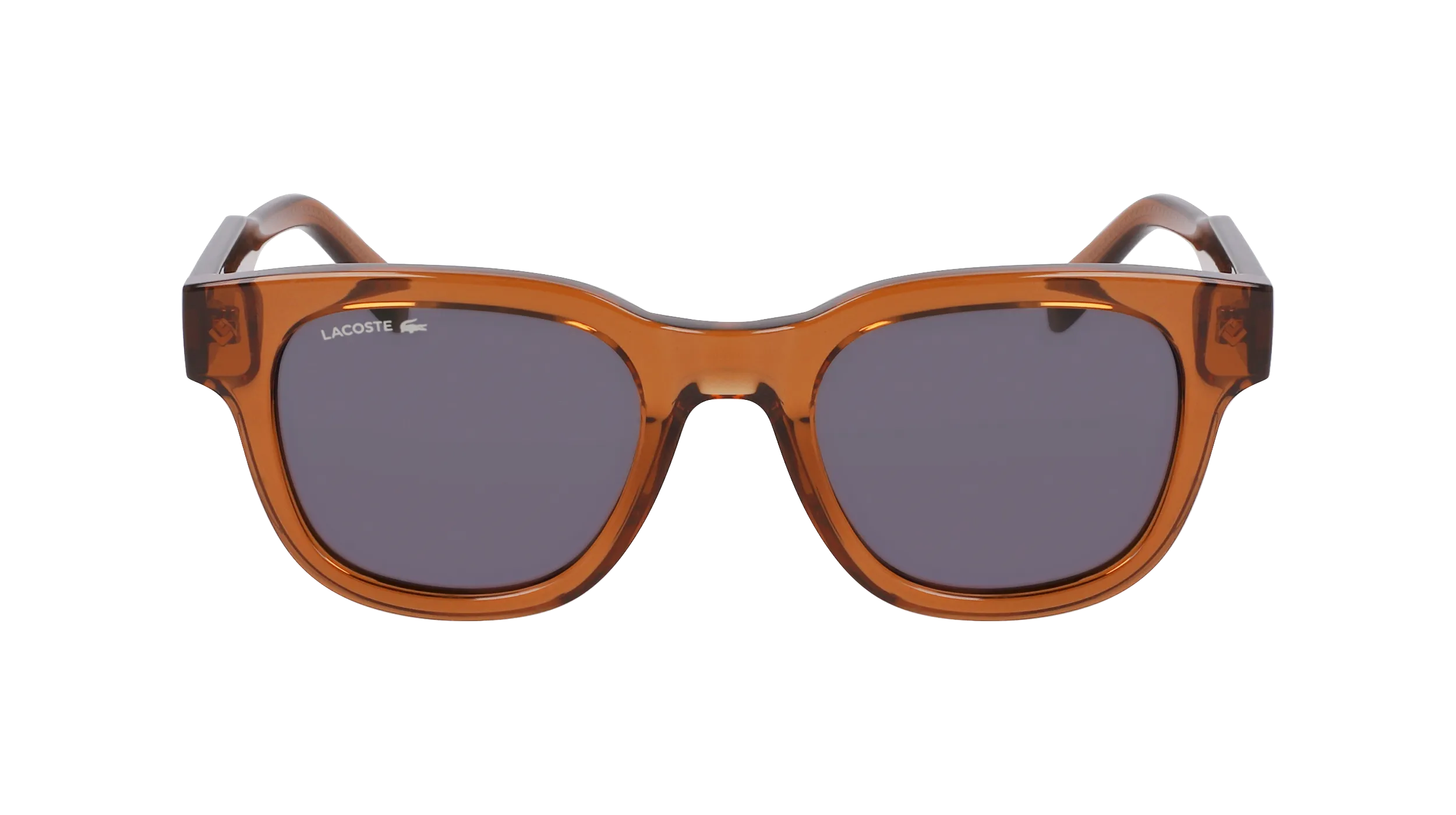 Lacoste L6023S 210 Occhiali da sole Bio-iniettato Marrone Grigio Rotonda Normale - immagine 3