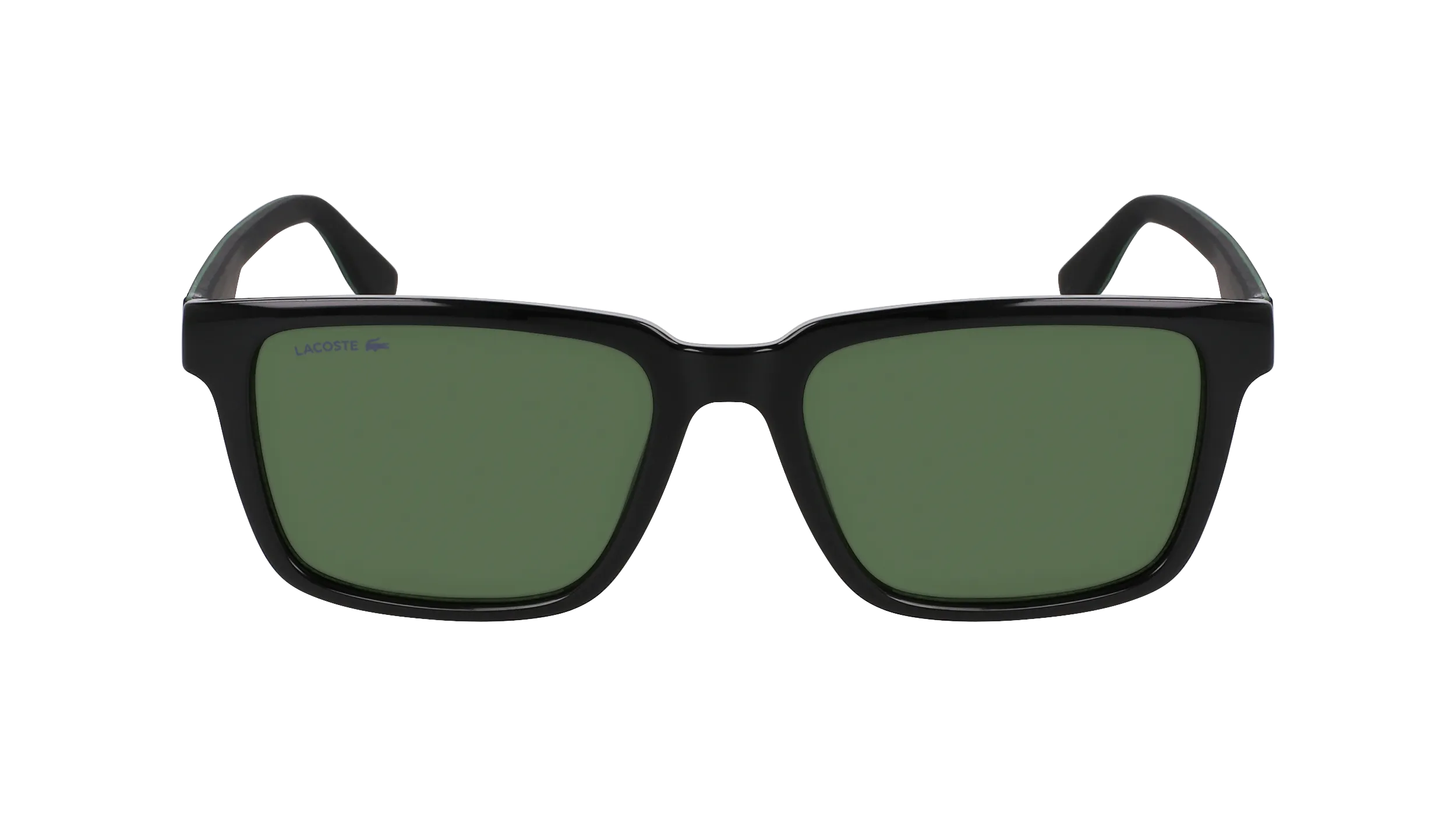 Lacoste L6032S 001 Occhiali da sole Bio-iniettato Nero Verde Squadrata Normale - immagine 2