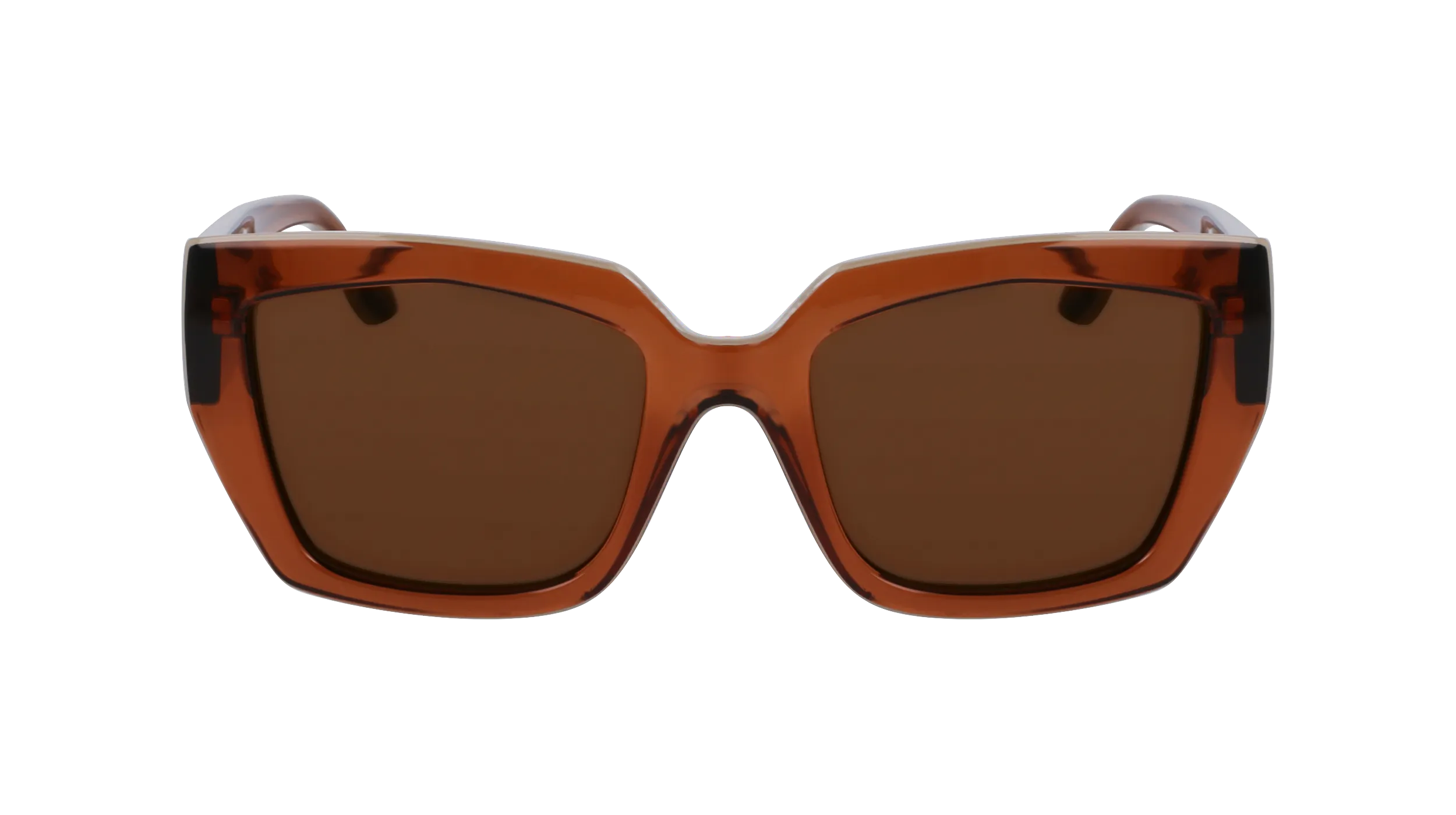 Karl Lagerfeld KL6143S 246 Occhiali da sole Iniettato Marrone Marrone Squadrata Normale - immagine 2