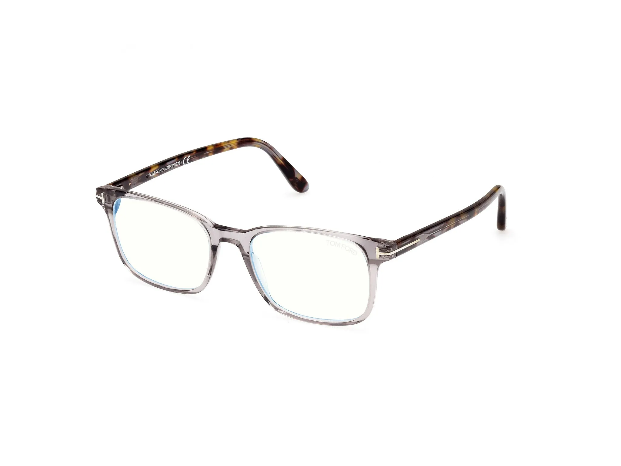 TOM FORD FT5831-B 20 Montature da vista Acetato Grigio Squadrata Anti-luce blu - immagine 1