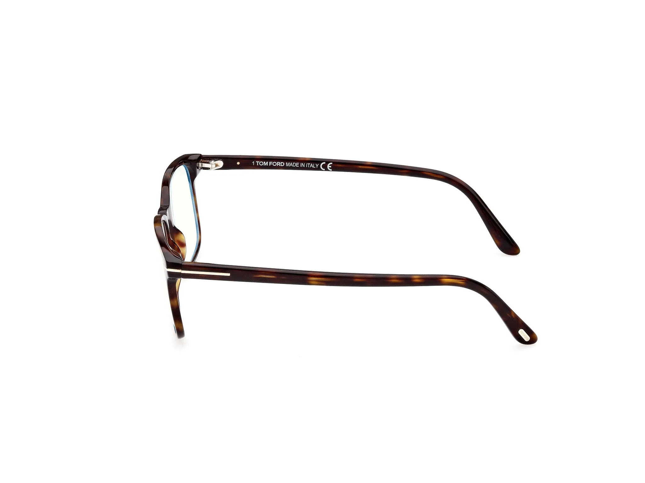 TOM FORD FT5831-B 52 Montature da vista Acetato Havana Squadrata Anti-luce blu - immagine 3