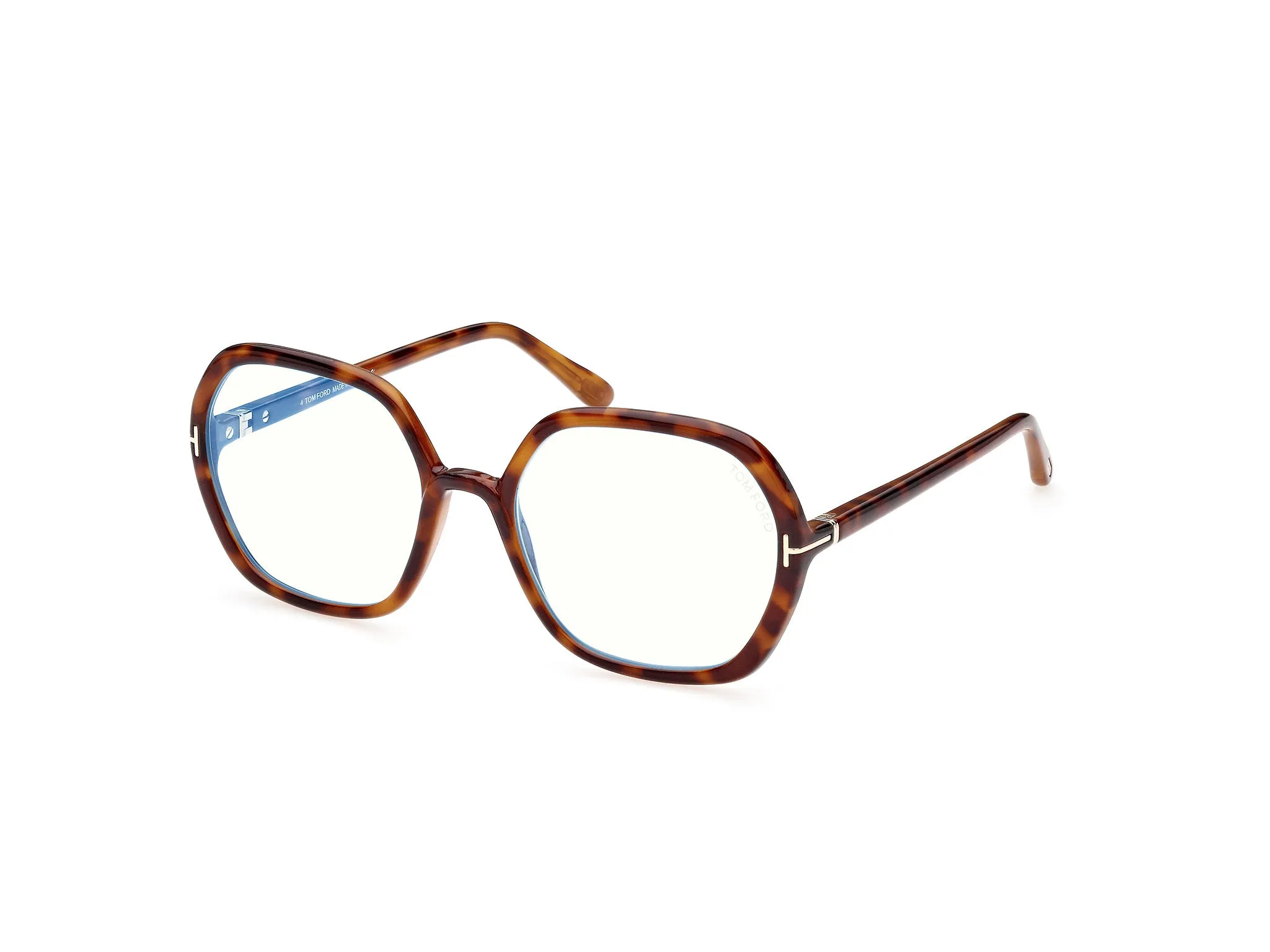 TOM FORD FT5814-B 53 Montature da vista Iniettato Havana Geometrica Normale - immagine 1