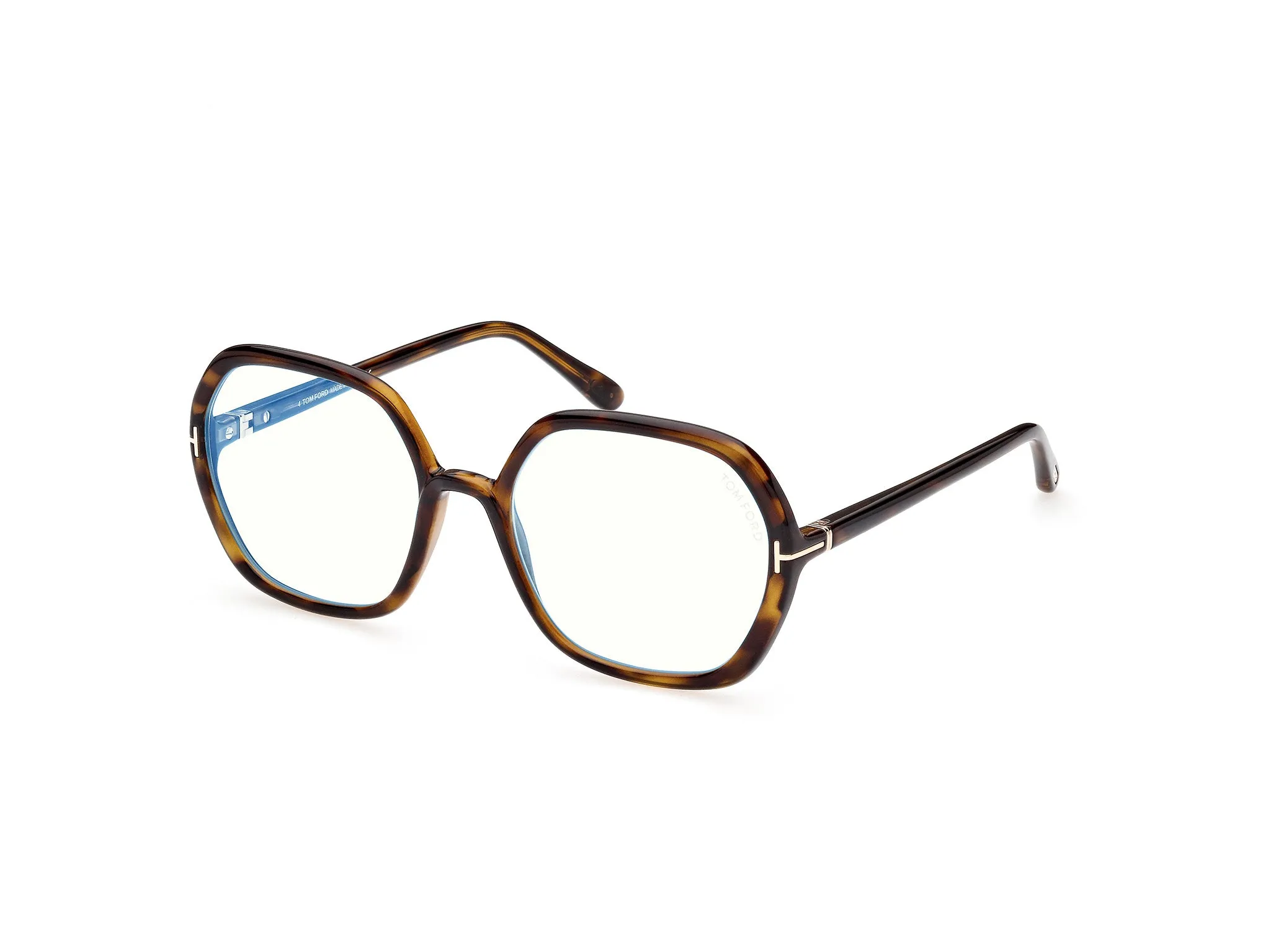TOM FORD FT5814-B 52 Montature da vista Iniettato Havana Geometrica Normale - immagine 1