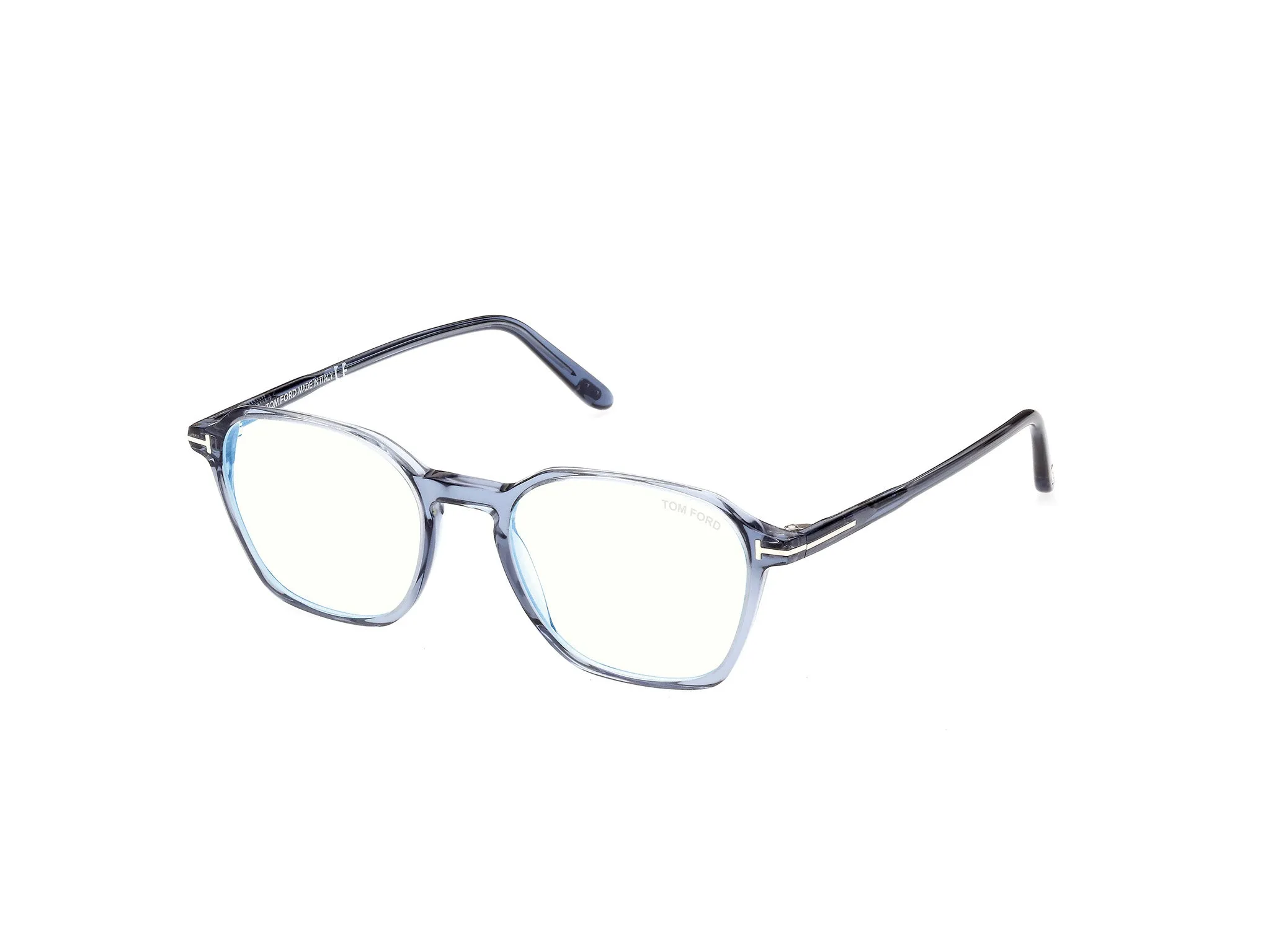 TOM FORD FT5804-B 90 Montature da vista Acetato Blu Geometrica Normale - immagine 1