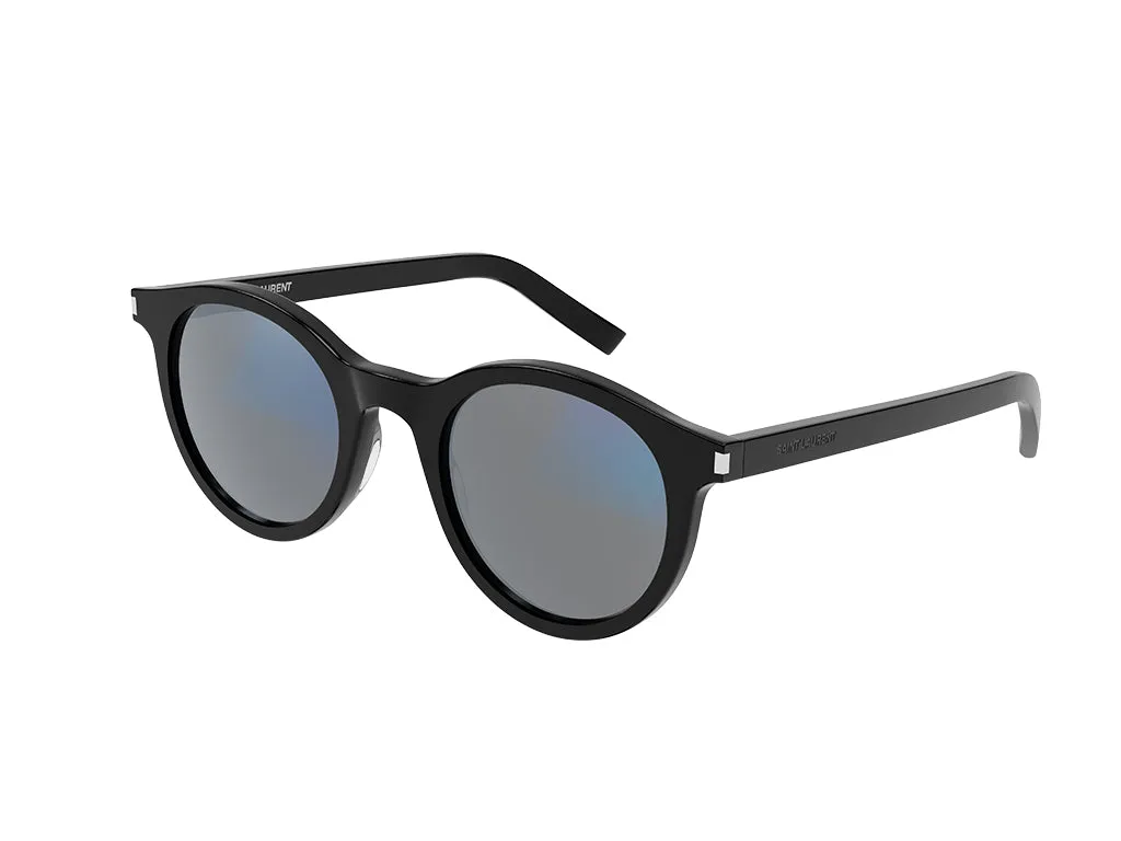 SAINT LAURENT Unisex SL 342 006 Occhiali anti luce blu Acetato Nero Grigio Rotonda Anti-luce blu Fotocromatico - immagine 2