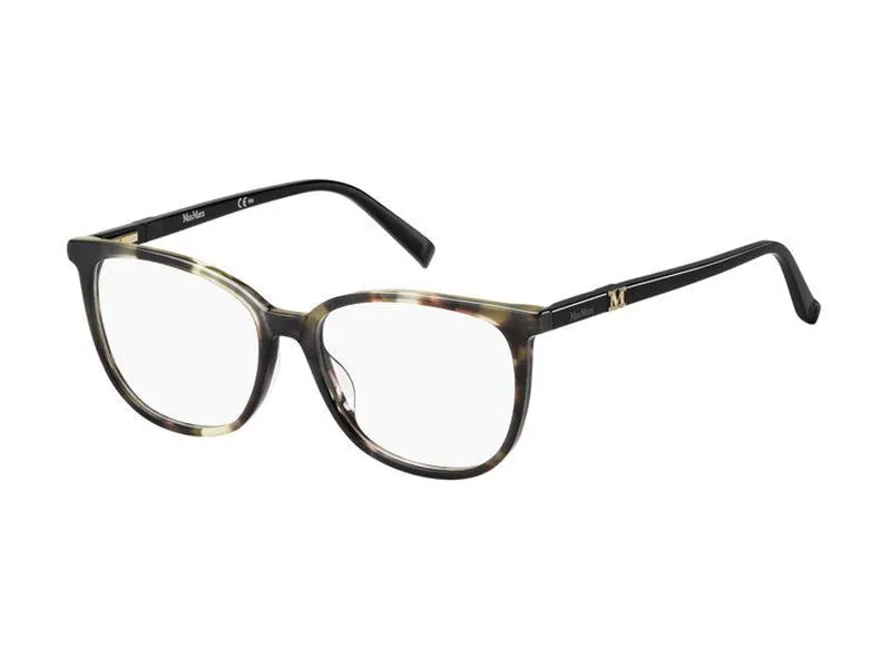 Max Mara Mm 1412 T6V Montature da vista outlet Acetato Havana Rotonda - immagine 1