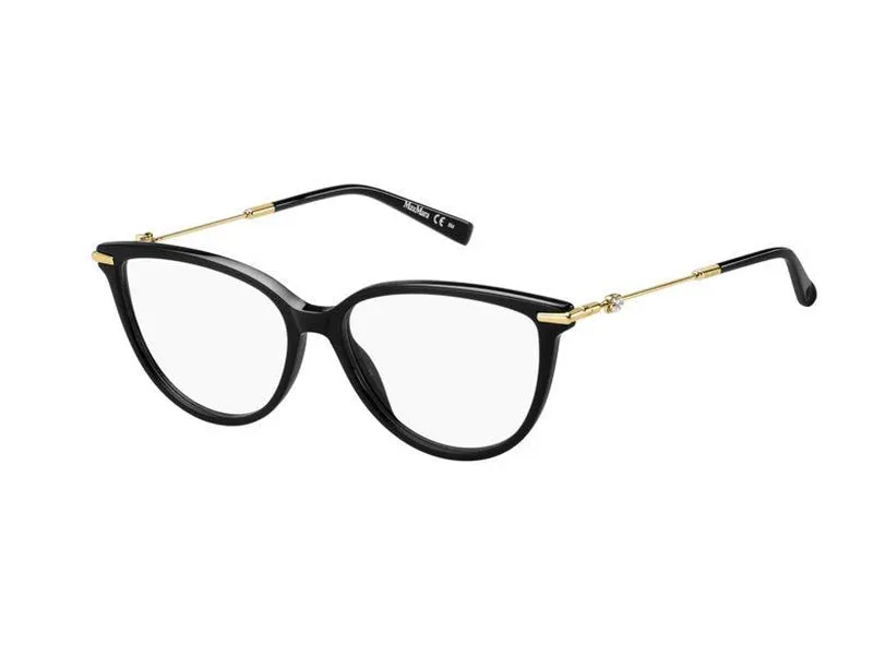Max Mara Mm 1413 807 Montature da vista outlet Acetato Nero Cat Eye - immagine 1