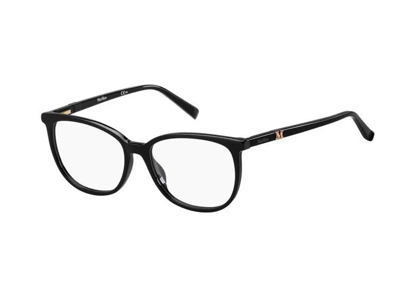 Max Mara Mm 1412 807 Montature da vista outlet Acetato Nero Rotonda - immagine 1