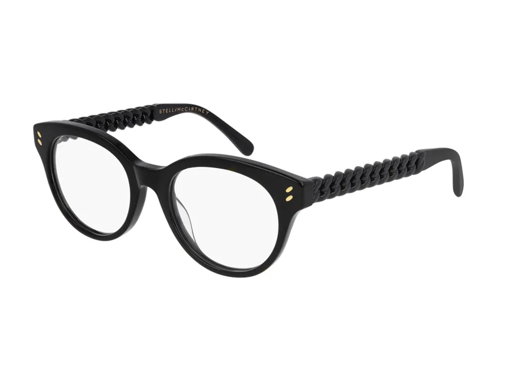 Stella McCartney Donna SC0245O 001 Montature da vista outlet Acetato Nero Rotonda - immagine 1