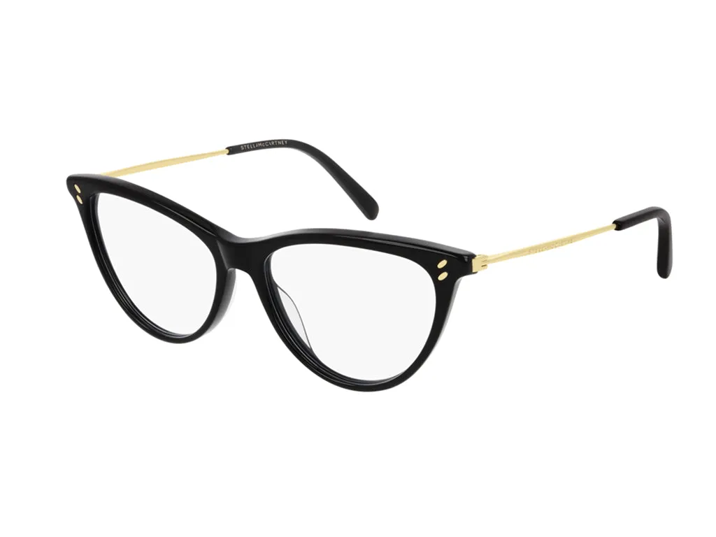 Stella McCartney Donna SC0241O 001 Montature da vista outlet Acetato Nero Cat Eye - immagine 1