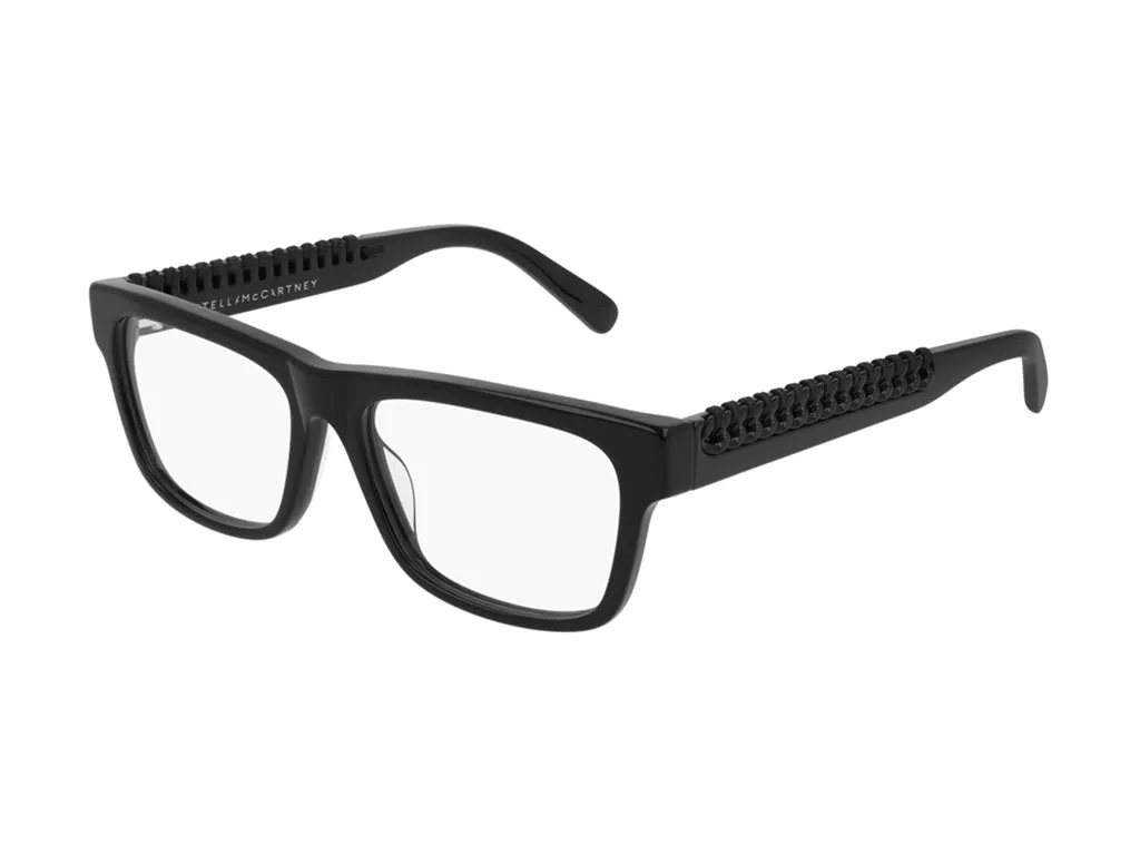 Stella McCartney Donna SC0222O 001 Montature da vista outlet Acetato Nero Squadrata - immagine 1
