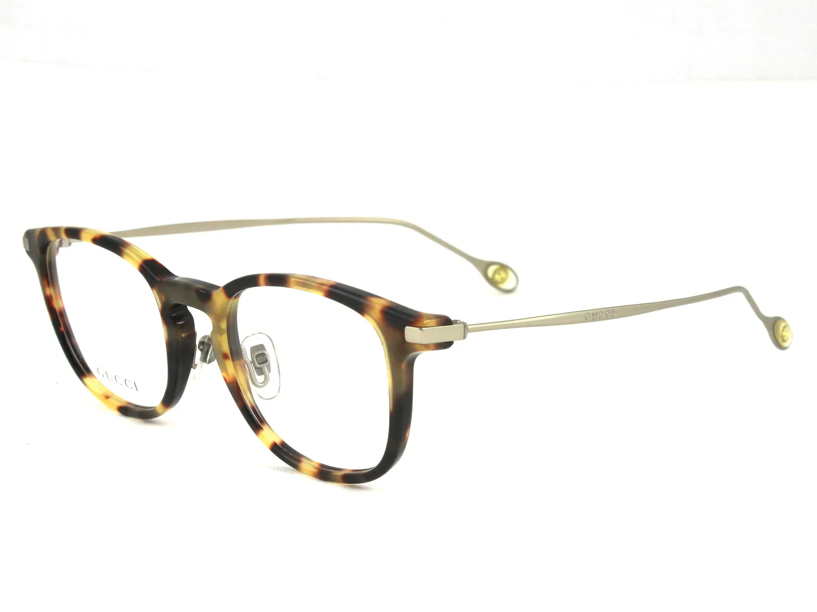 Gucci Donna GG1073 K8S/22 Montature da vista outlet Havana chiaro Rotonda - immagine 1