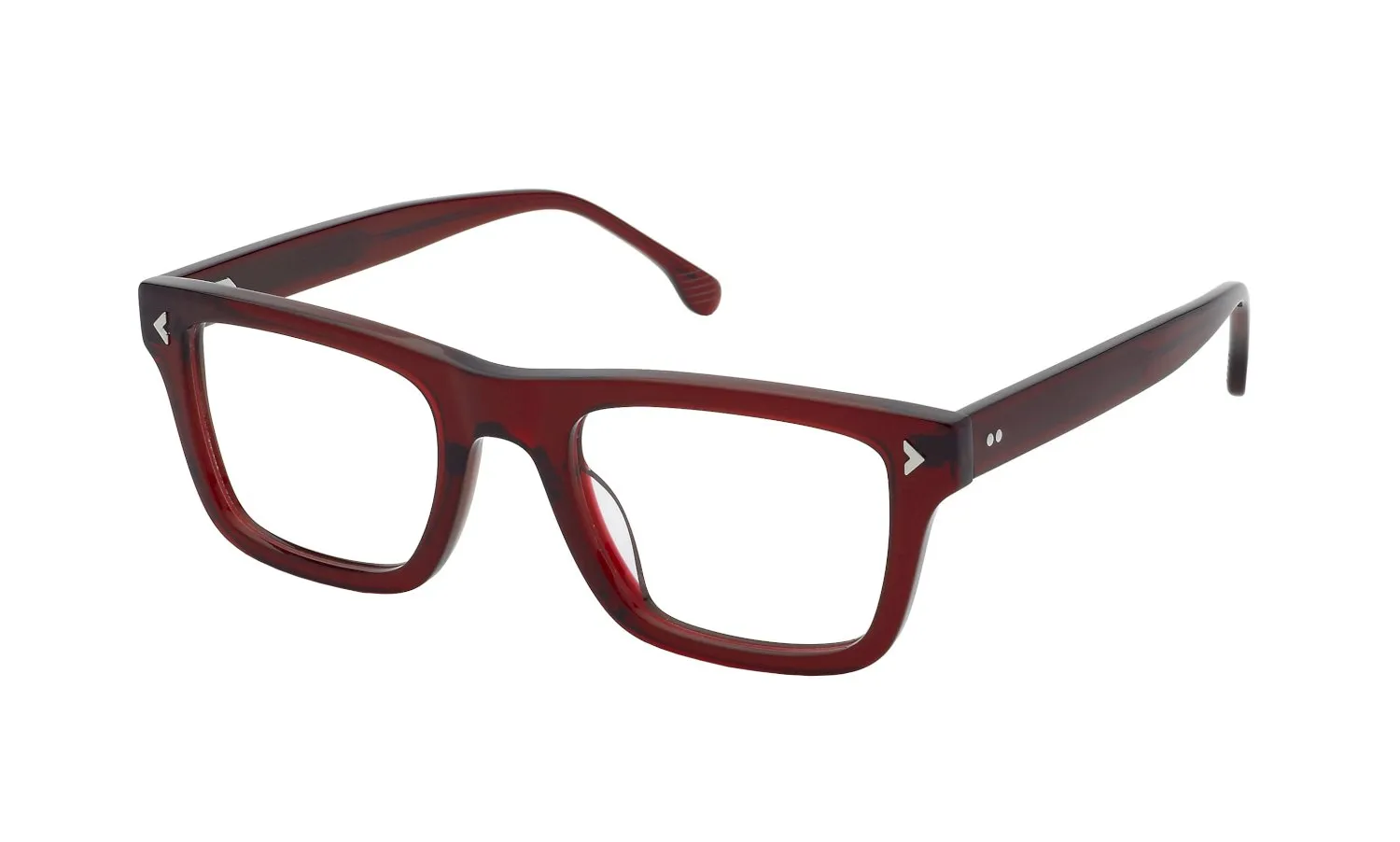 Lozza VL4343 POSITANO 5 06NL Montature da vista Acetato Rosso Squadrata - immagine 1