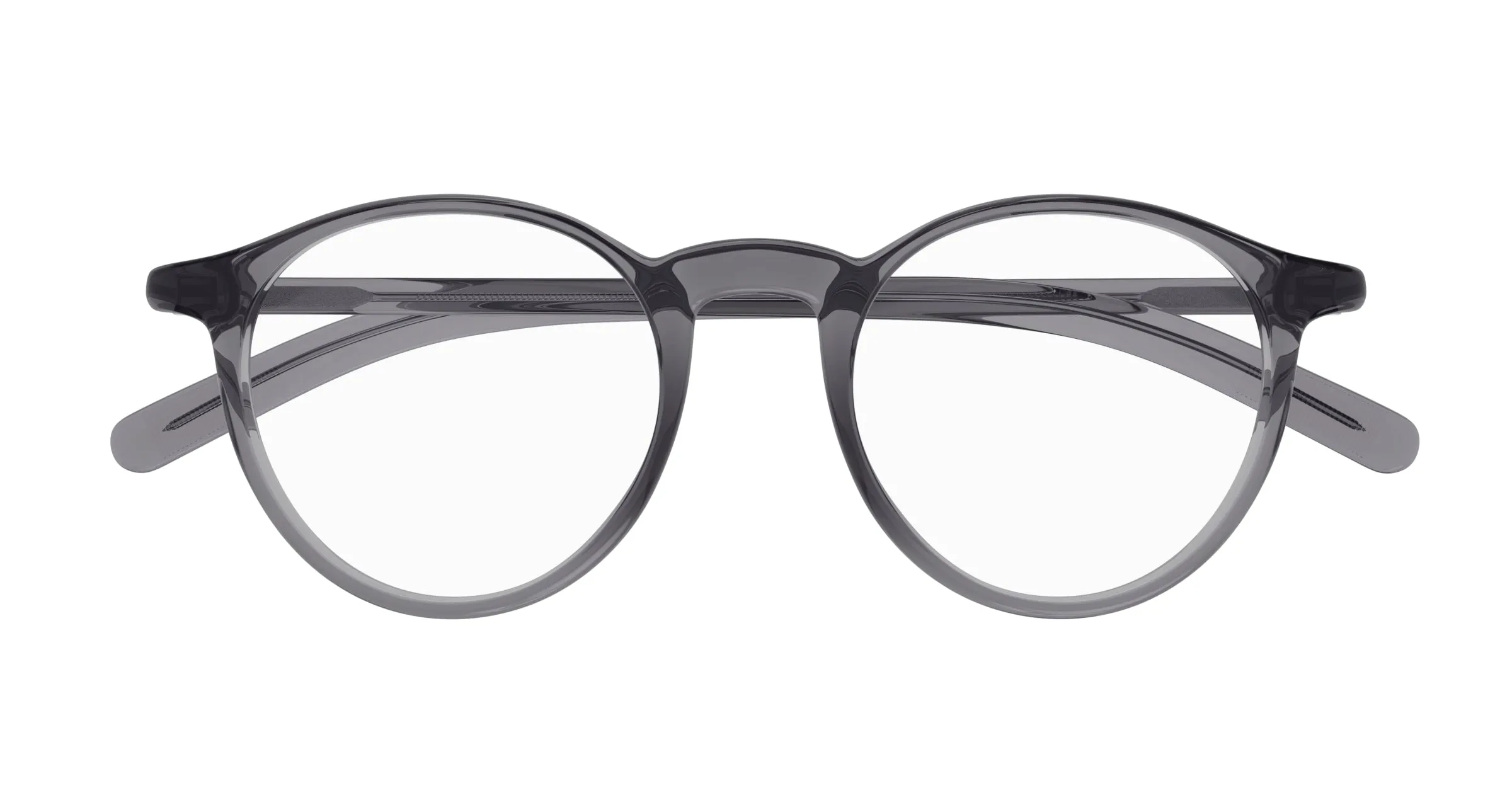 Montblanc MB0329O 002 Montature da vista Grigio Trasparente Rotonda - immagine 2
