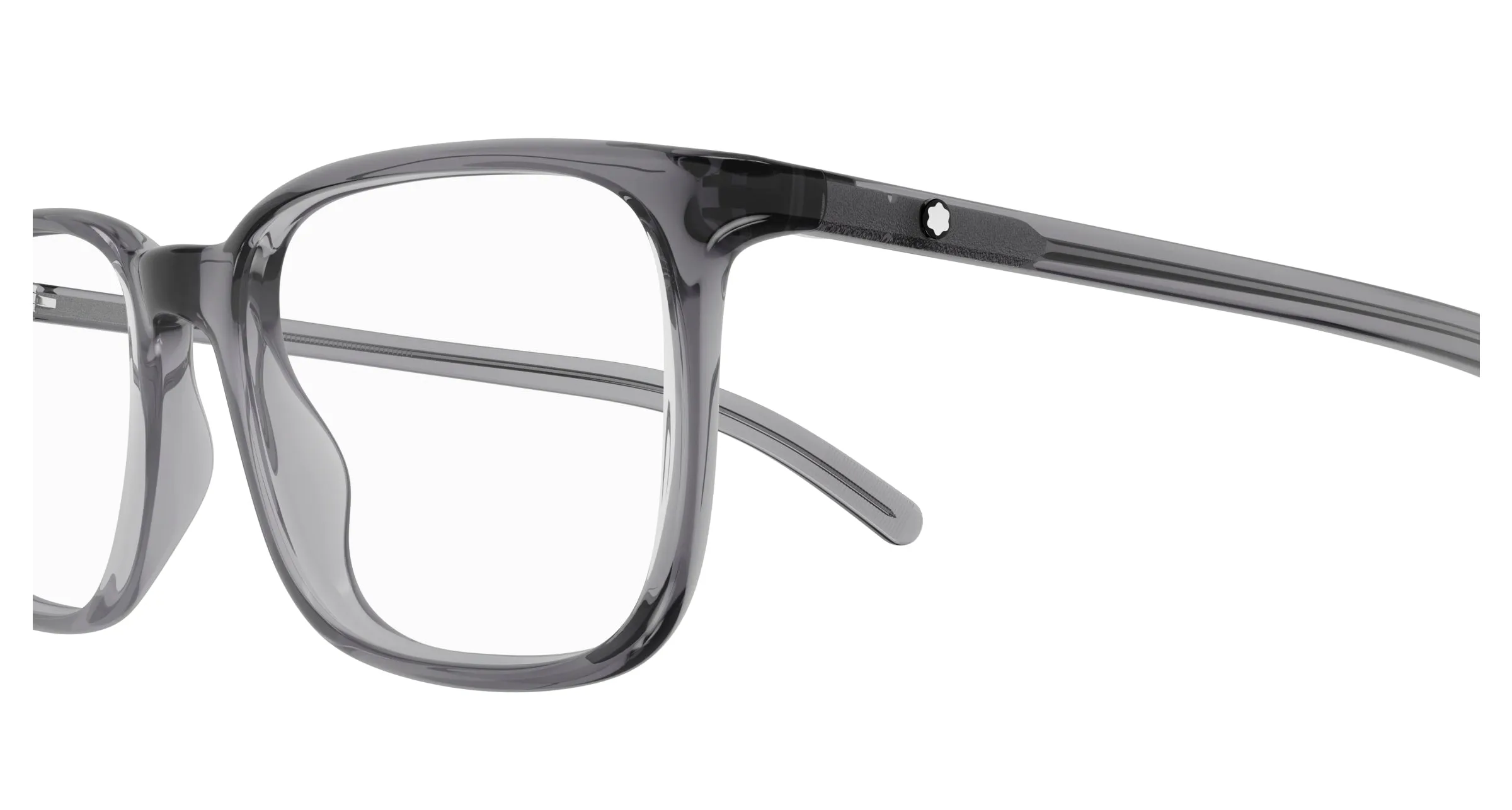 Montblanc MB0328O 002 Montature da vista Grigio Trasparente Squadrata - immagine 3