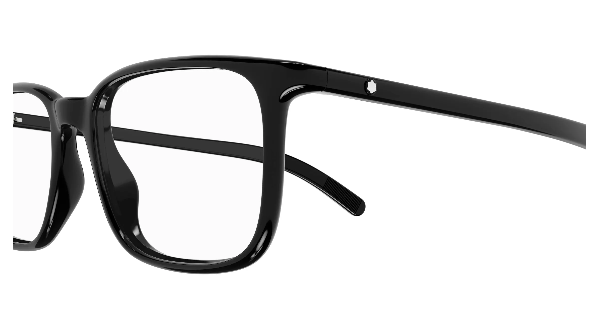 Montblanc MB0328O 001 Montature da vista Nero Trasparente Squadrata - immagine 3