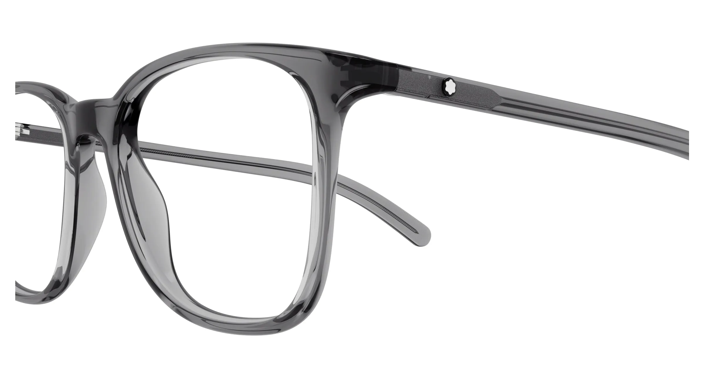 Montblanc Uomo MB0327O 002 Montature da vista Grigio Trasparente Squadrata - immagine 3