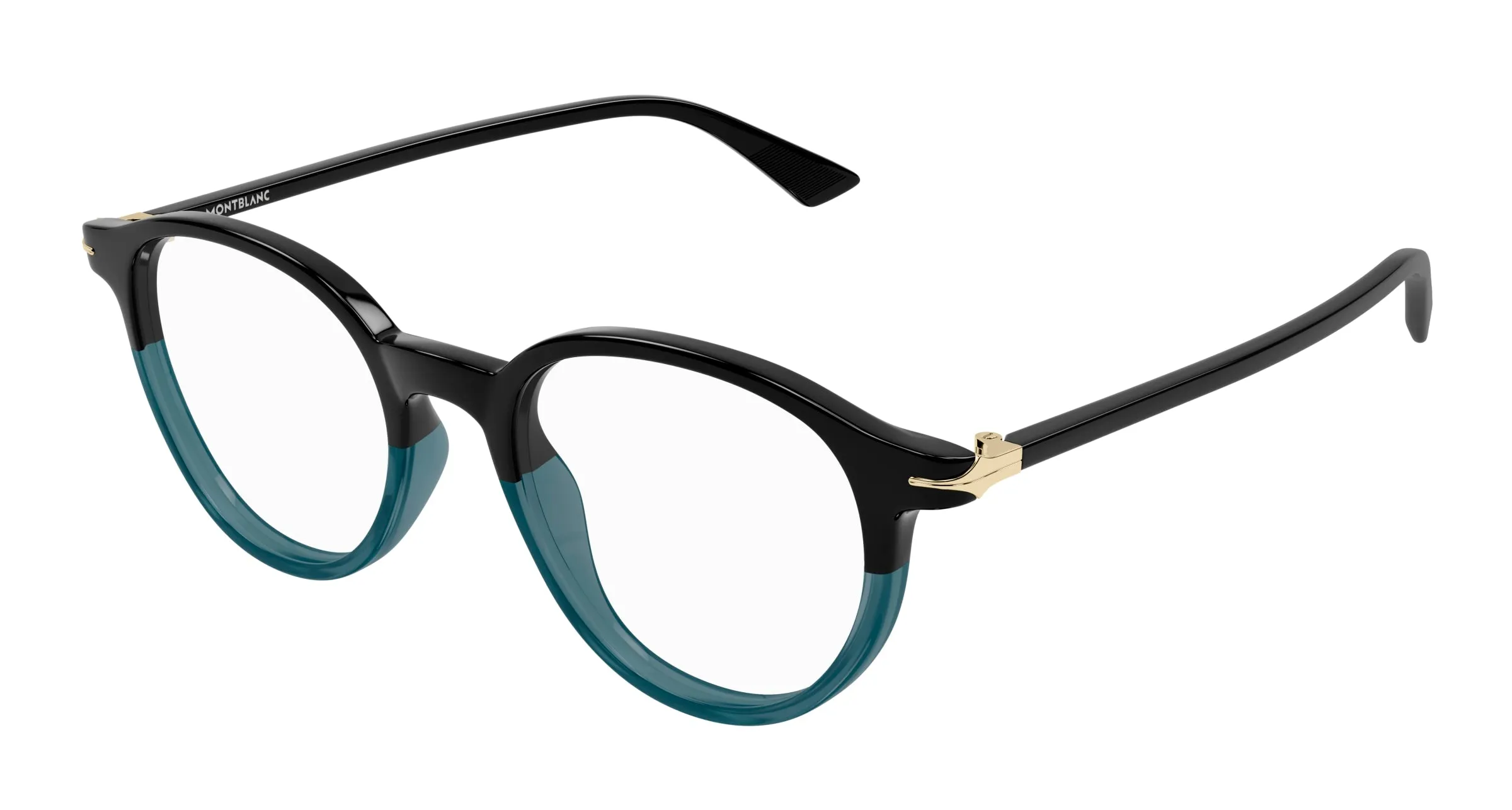Montblanc MB0340O 003 Montature da vista Acetato Nero Trasparente Squadrata - immagine 1