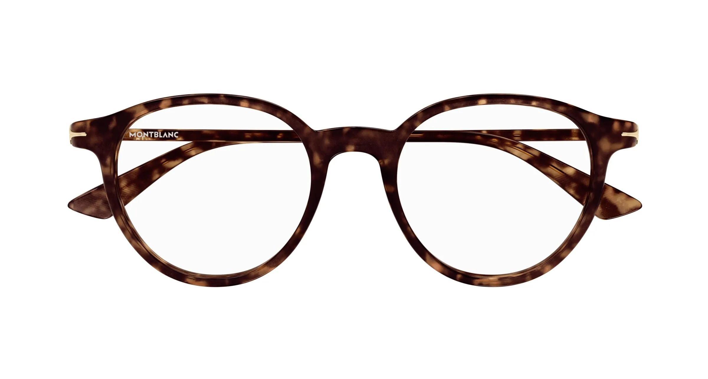 Montblanc MB0340O 002 Montature da vista Acetato Havana Trasparente Squadrata - immagine 2