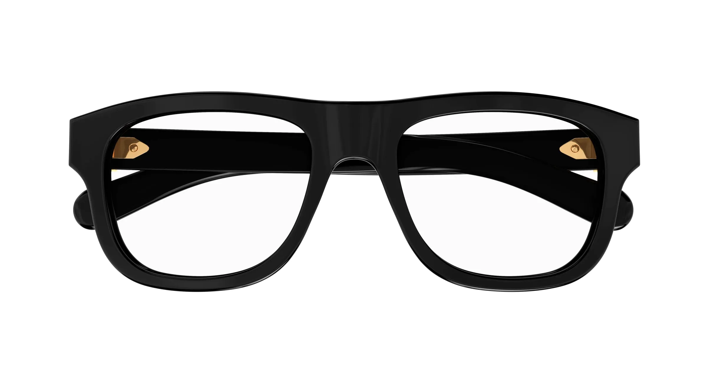 Gucci GG1509O 001 Montature da vista Acetato Nero Trasparente Rotonda - immagine 2