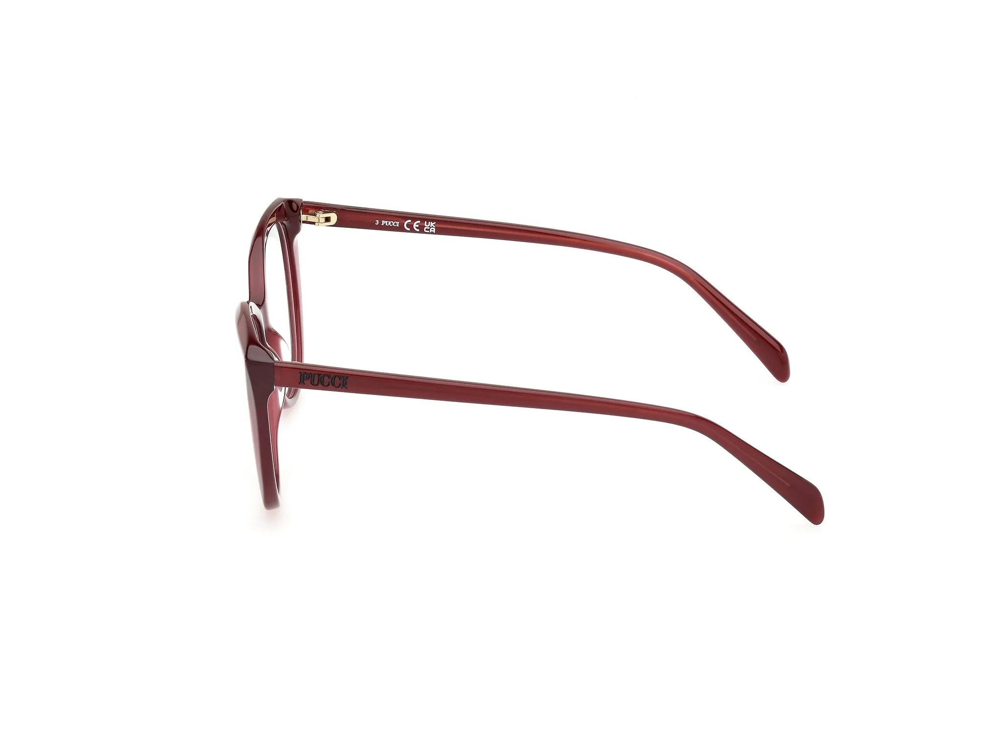Emilio Pucci EP5249 69 Montature da vista Acetato Bordeaux Cat Eye Normale - immagine 3
