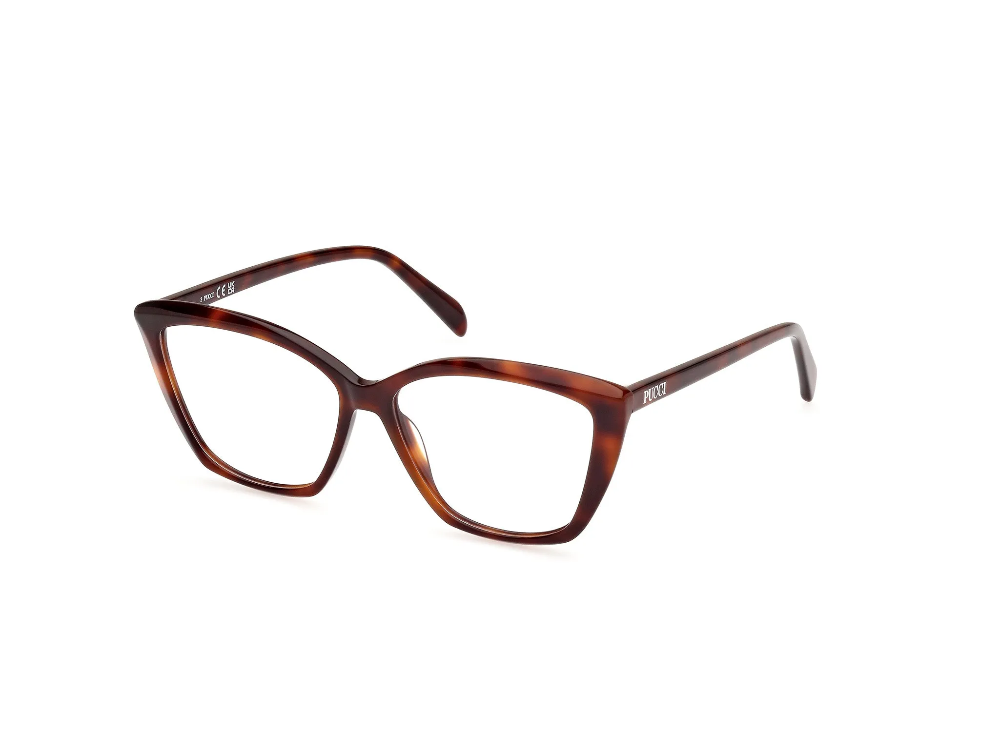 Emilio Pucci EP5248 53 Montature da vista Acetato Havana Squadrata Normale - immagine 1