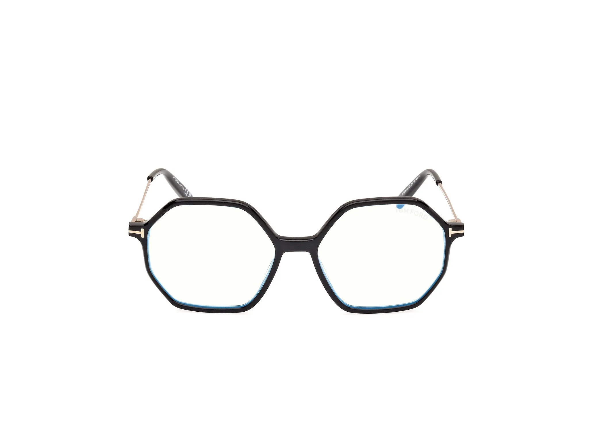 TOM FORD FT5952-B 1 Montature da vista Acetato Nero Geometrica Normale - immagine 2