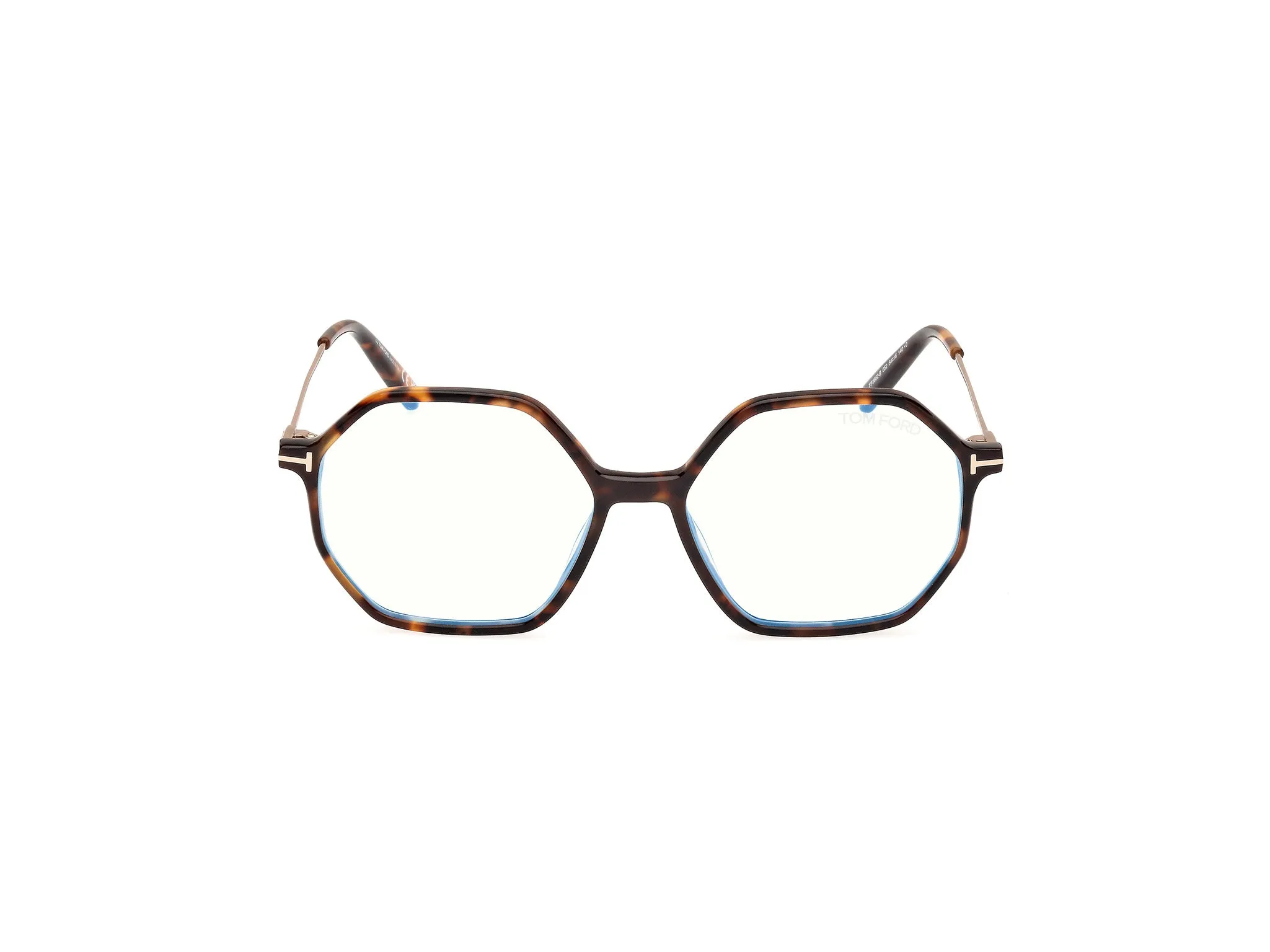 TOM FORD FT5952-B 52 Montature da vista Acetato Havana Geometrica Normale - immagine 2