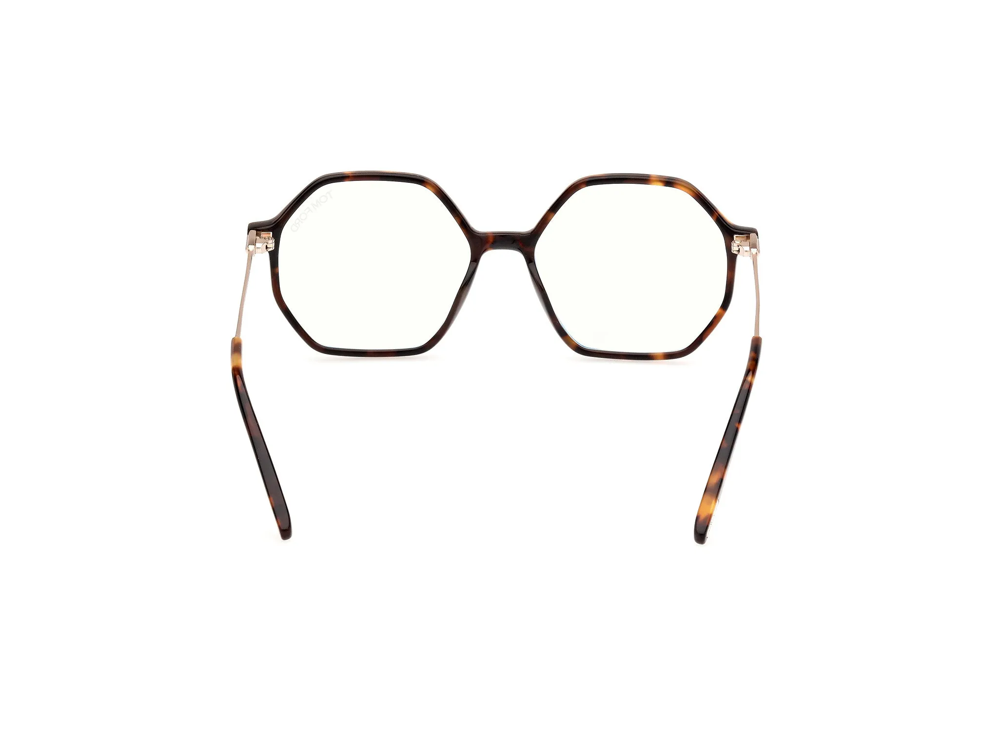 TOM FORD FT5952-B 52 Montature da vista Acetato Havana Geometrica Normale - immagine 4