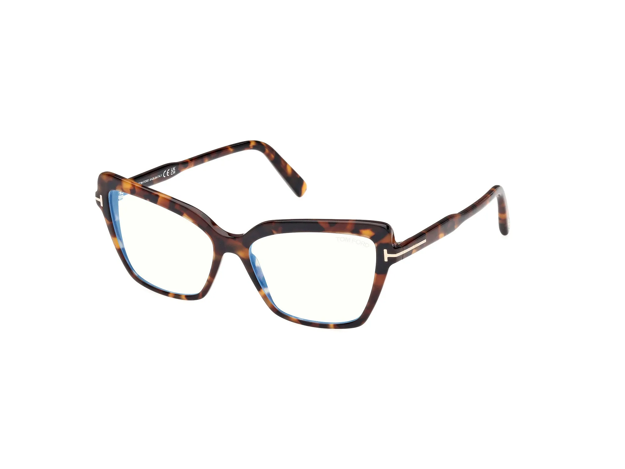 TOM FORD FT5948-B 52 Montature da vista Acetato Havana Cat Eye Normale - immagine 1