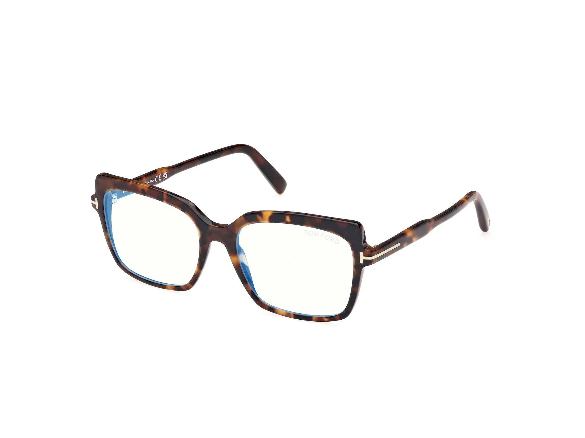TOM FORD FT5947-B 52 Montature da vista Acetato Havana Farfalla Normale - immagine 1